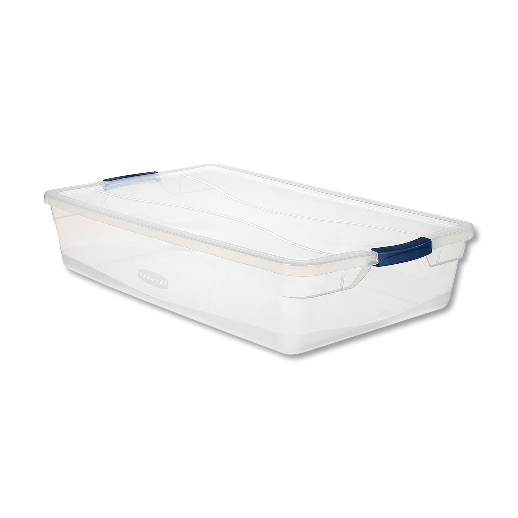 Rubbermaid® Clever Store Basic Latch-Lid Container, 41 Qt, 17.75" X 29" X 6.13", Clear