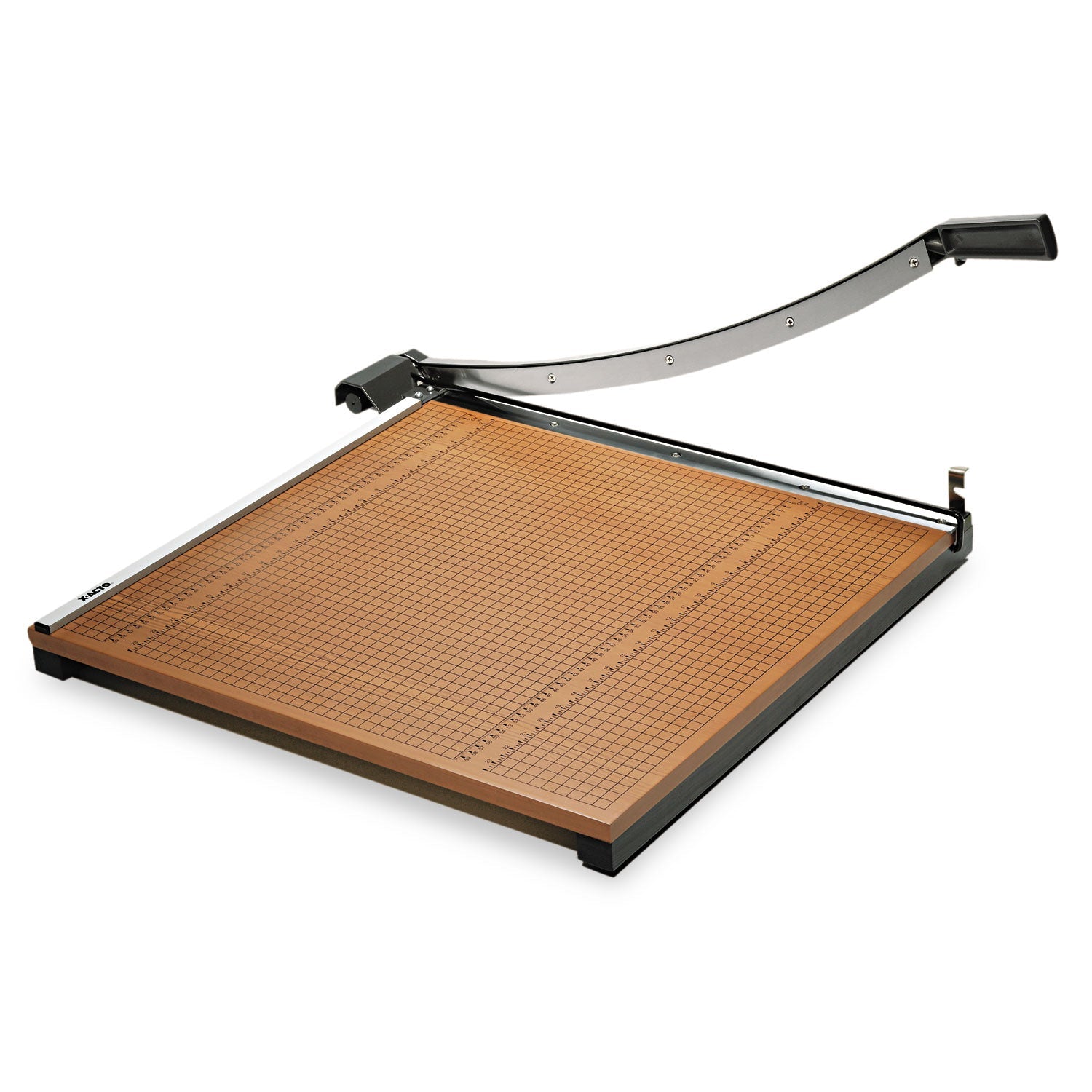 X-ACTO® Square Commercial Grade Wood Base Guillotine Trimmer, 20 Sheets, 24" Cut Length, 24 X 24