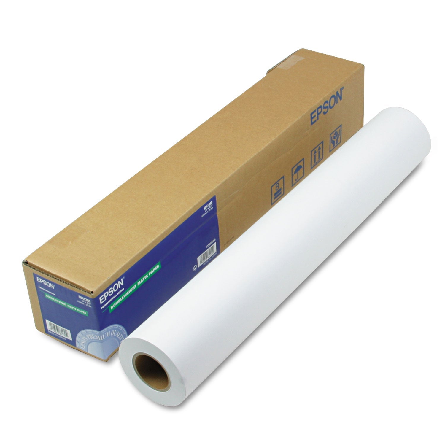 Epson® Double Weight Matte Paper, 8 Mil, 24" X 82 Ft, Matte White