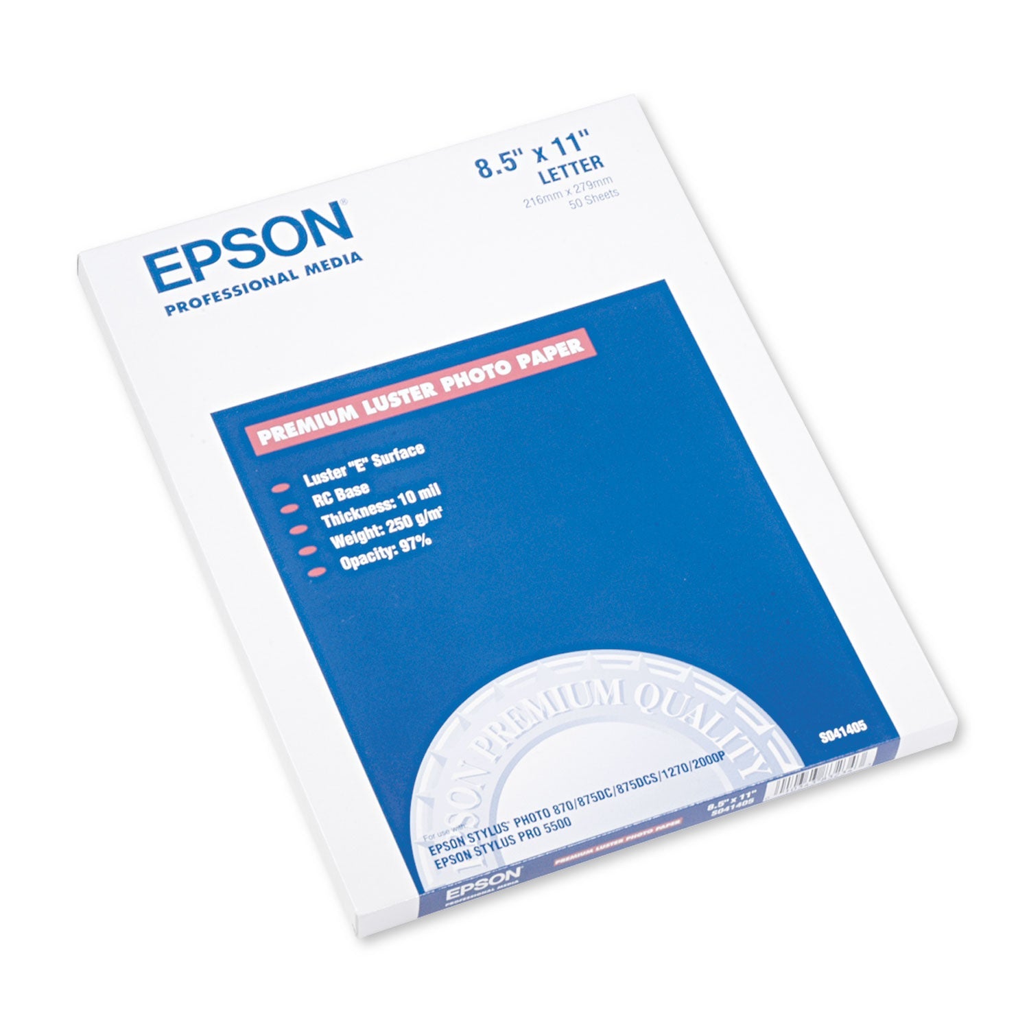 Epson® Ultra Premium Photo Paper, 10 Mil, 8.5 X 11, Luster White, 50/pack - Bloom Skins