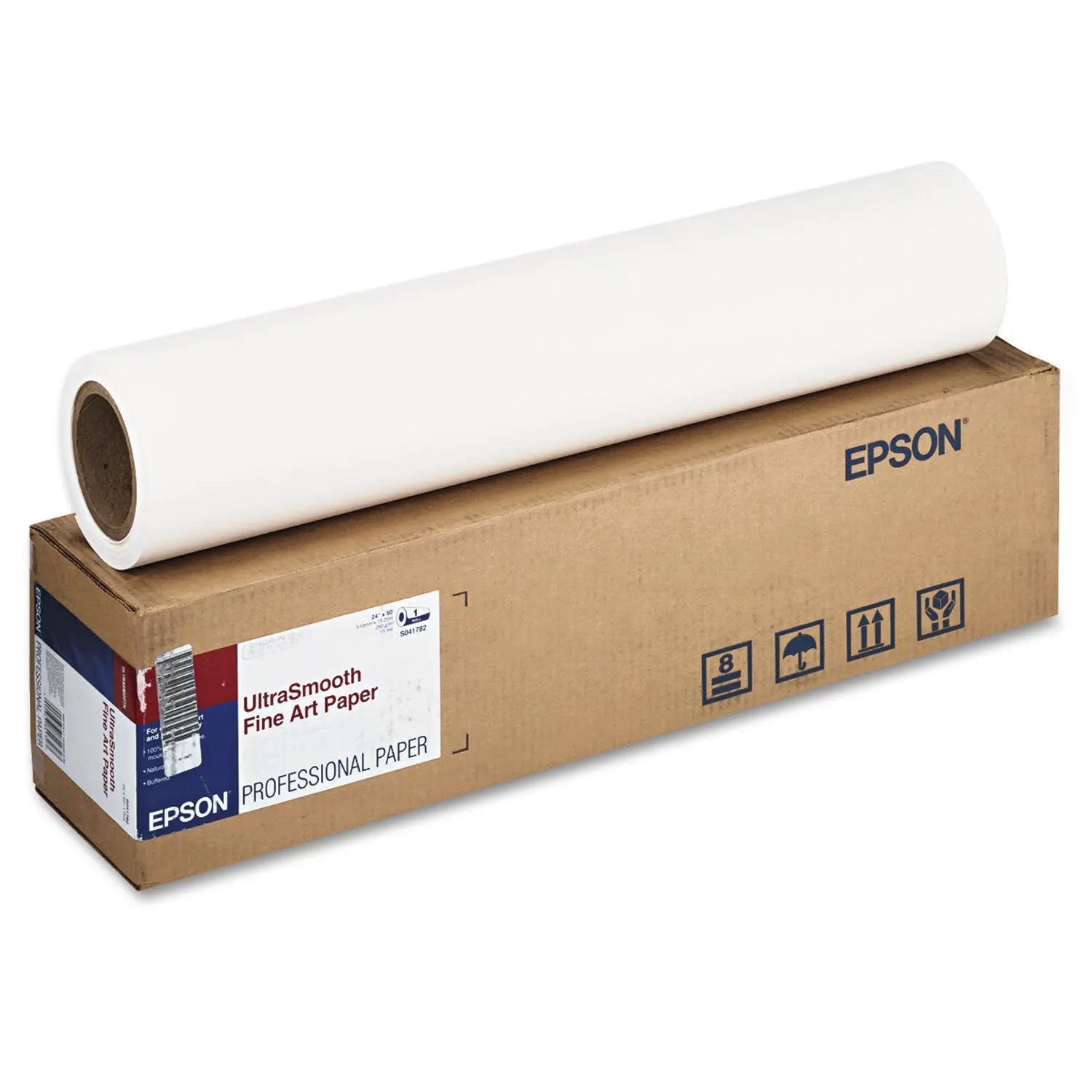 Epson® UltraSmooth Fine Art Paper Rolls, 15 mil, 24" x 50 ft, White - Bloom Skins