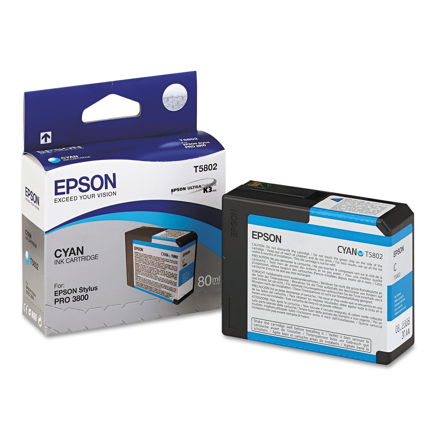 Epson T580200 Ultrachrome K3 Ink | Cyan