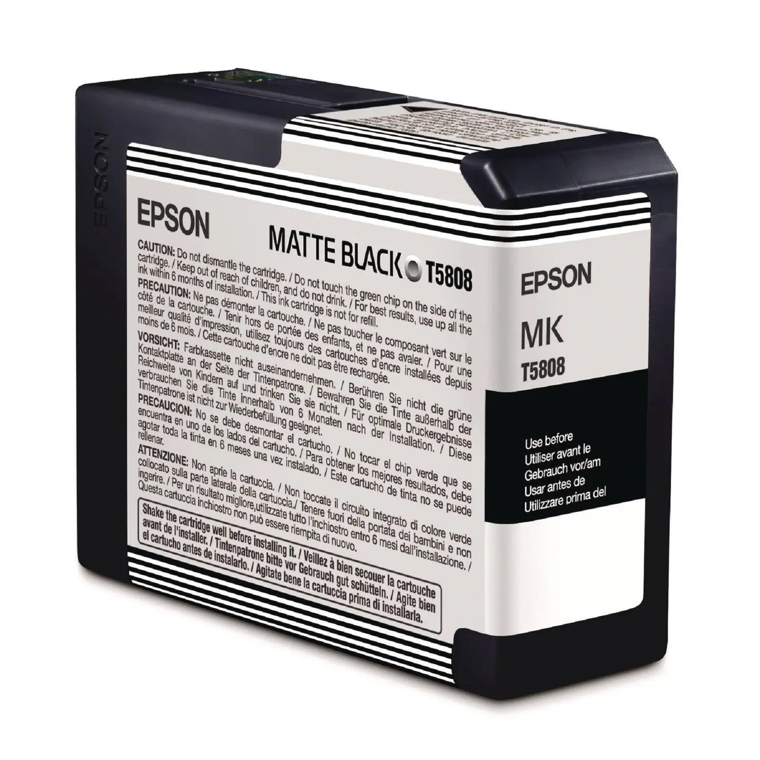Epson® T58080N (T580) UltraChrome K3 Ink, Matte Black - Bloom Skins