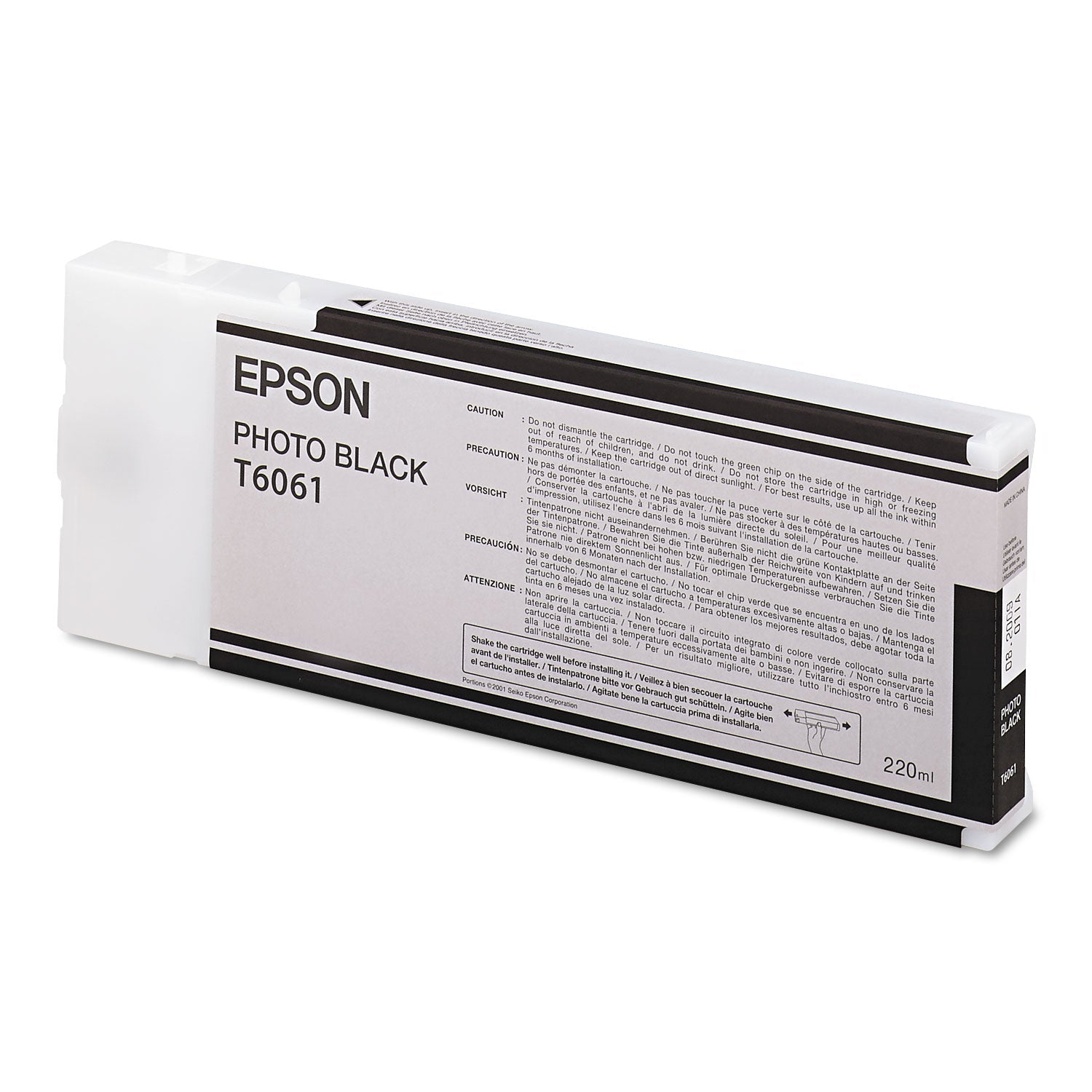 Epson® T606100 (60) Ink, Photo Black - Bloom Skins