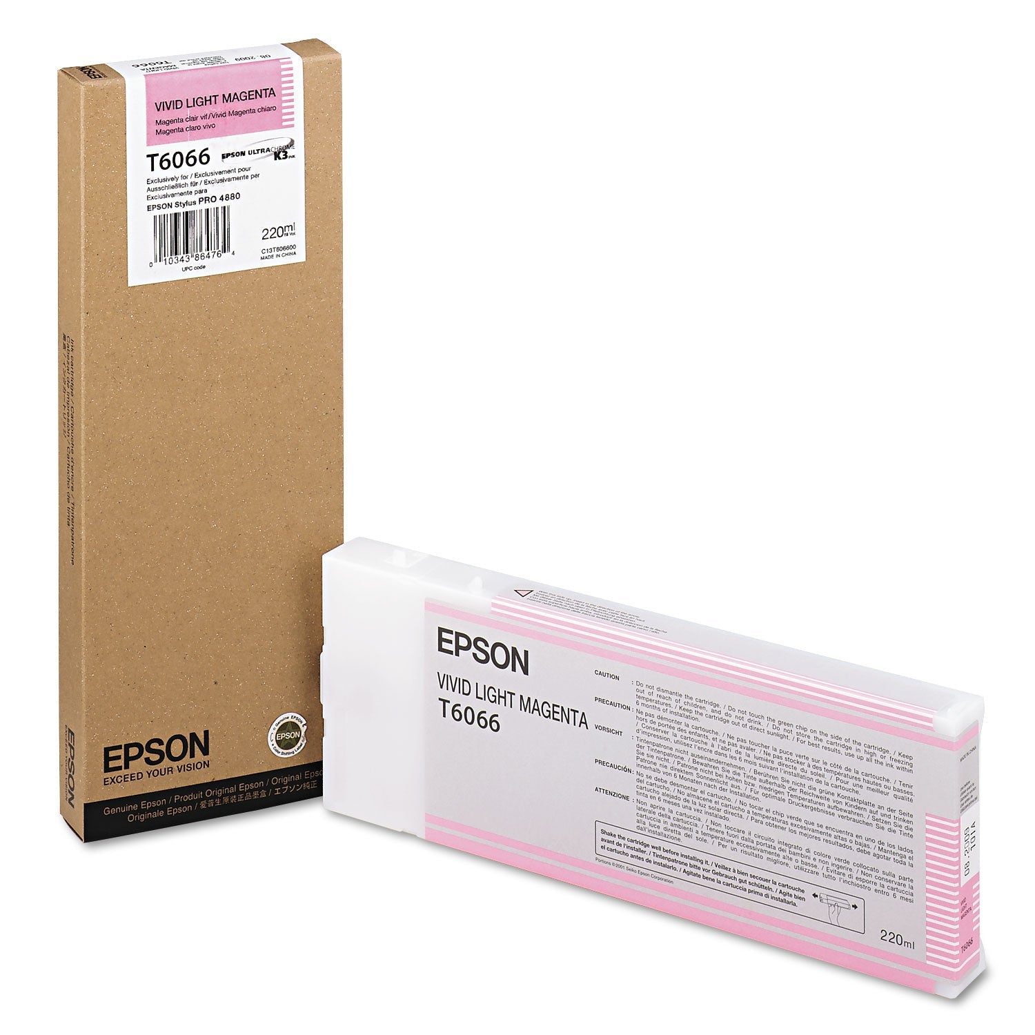 Epson T606600 (60) Ink | Vivid Light Magenta