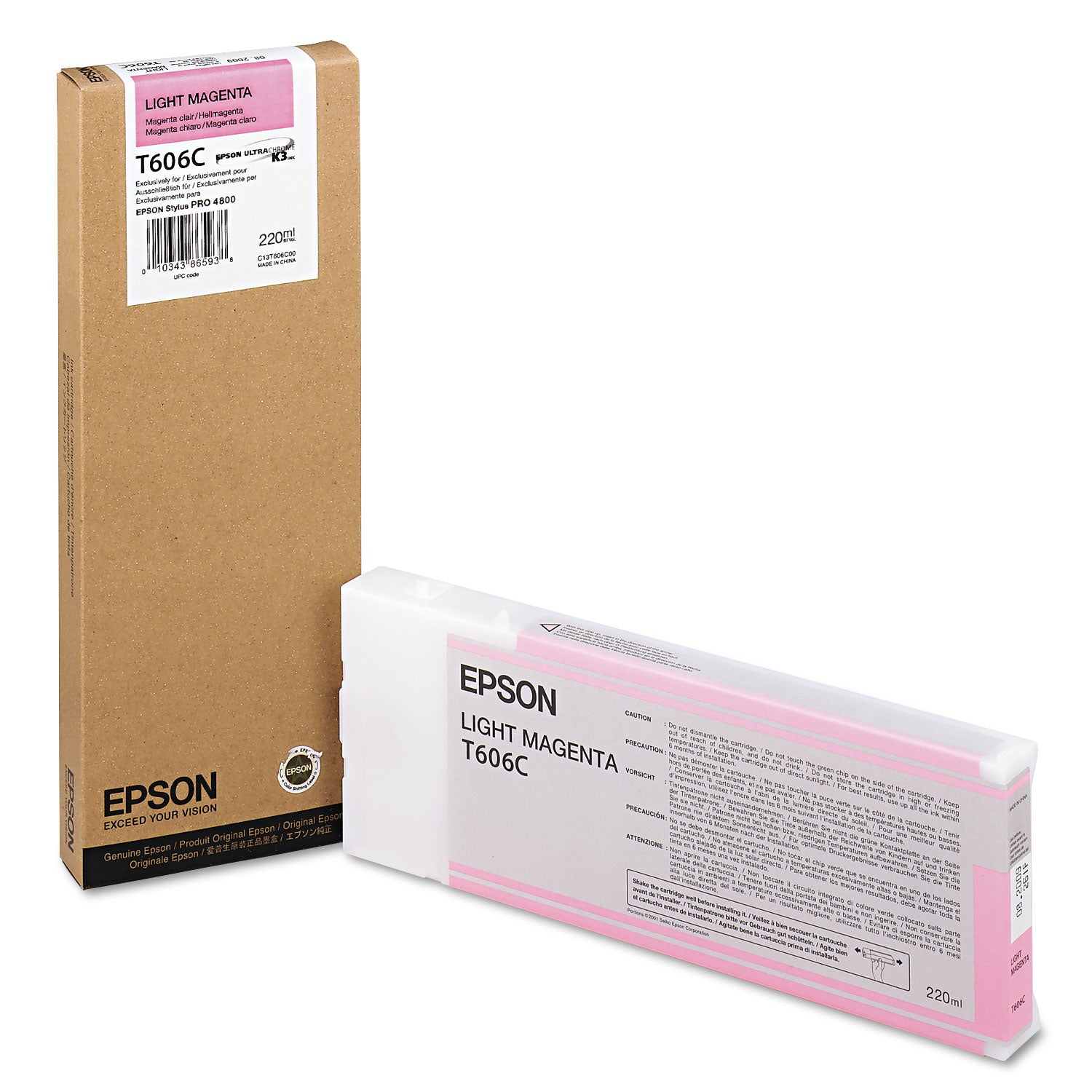 Epson T606c00 Ink | Light Magenta