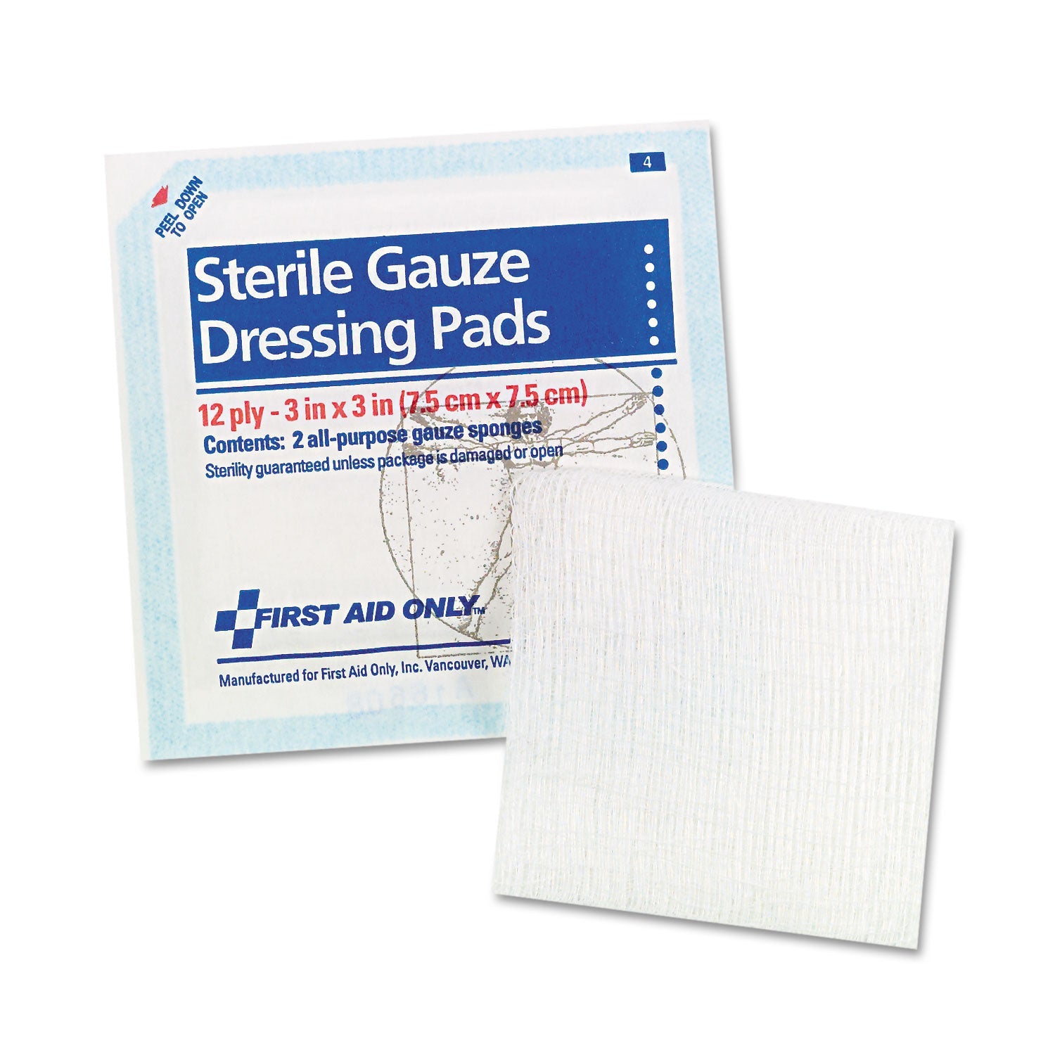 SmartCompliance Gauze Pads | Sterile 3x3 5-Pack