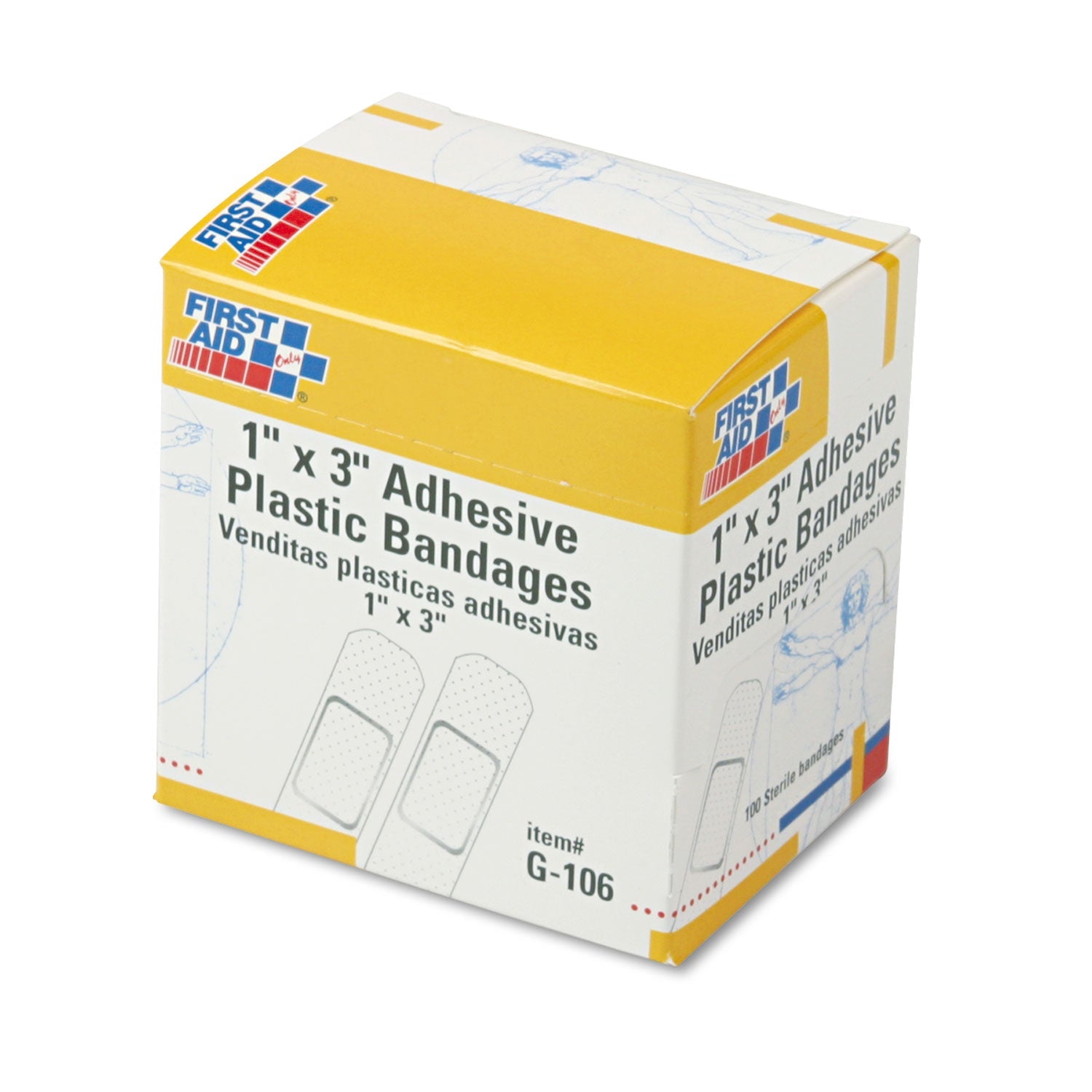 Plastic Adhesive Bandages | 1x3 100-Count Box