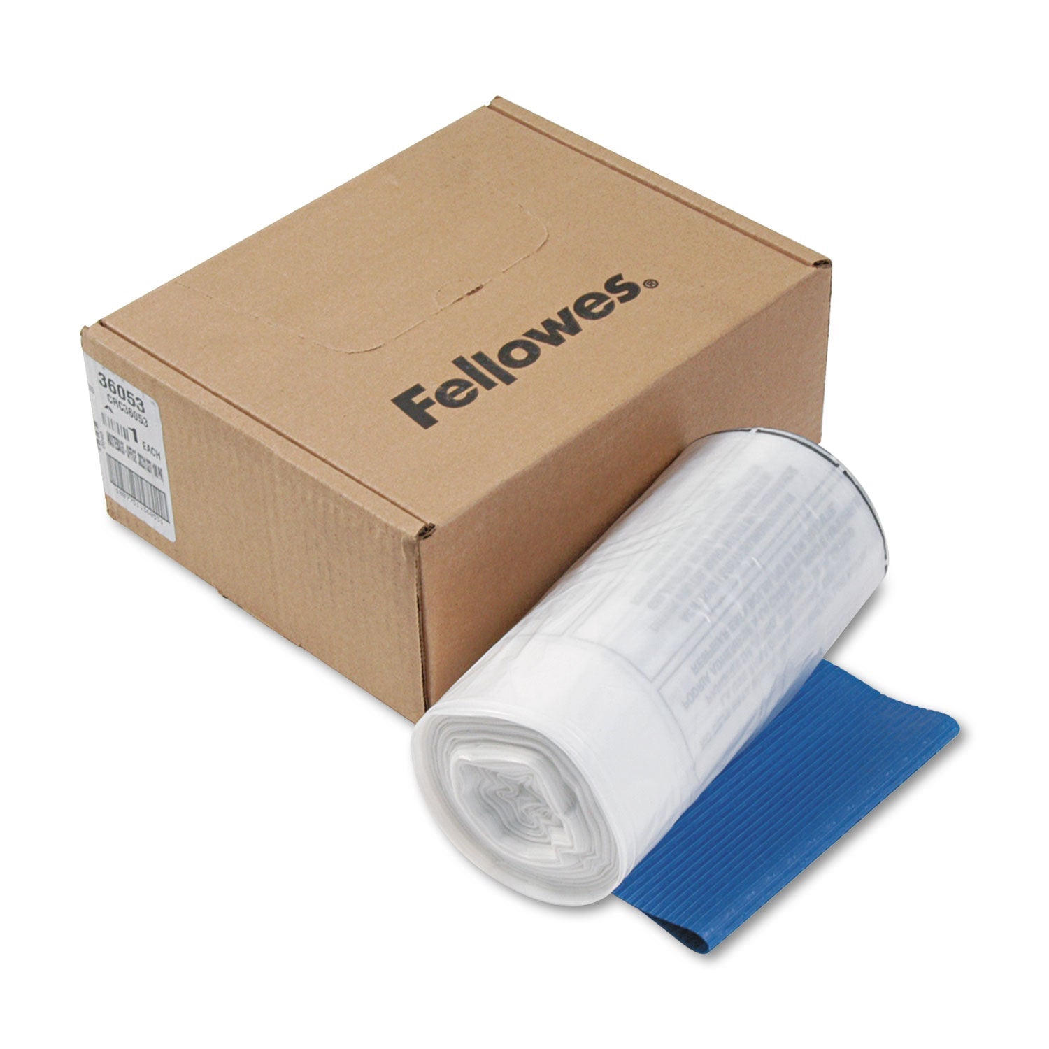 Fellowes® Shredder Waste Bags, 9 Gal Capacity, 100/carton