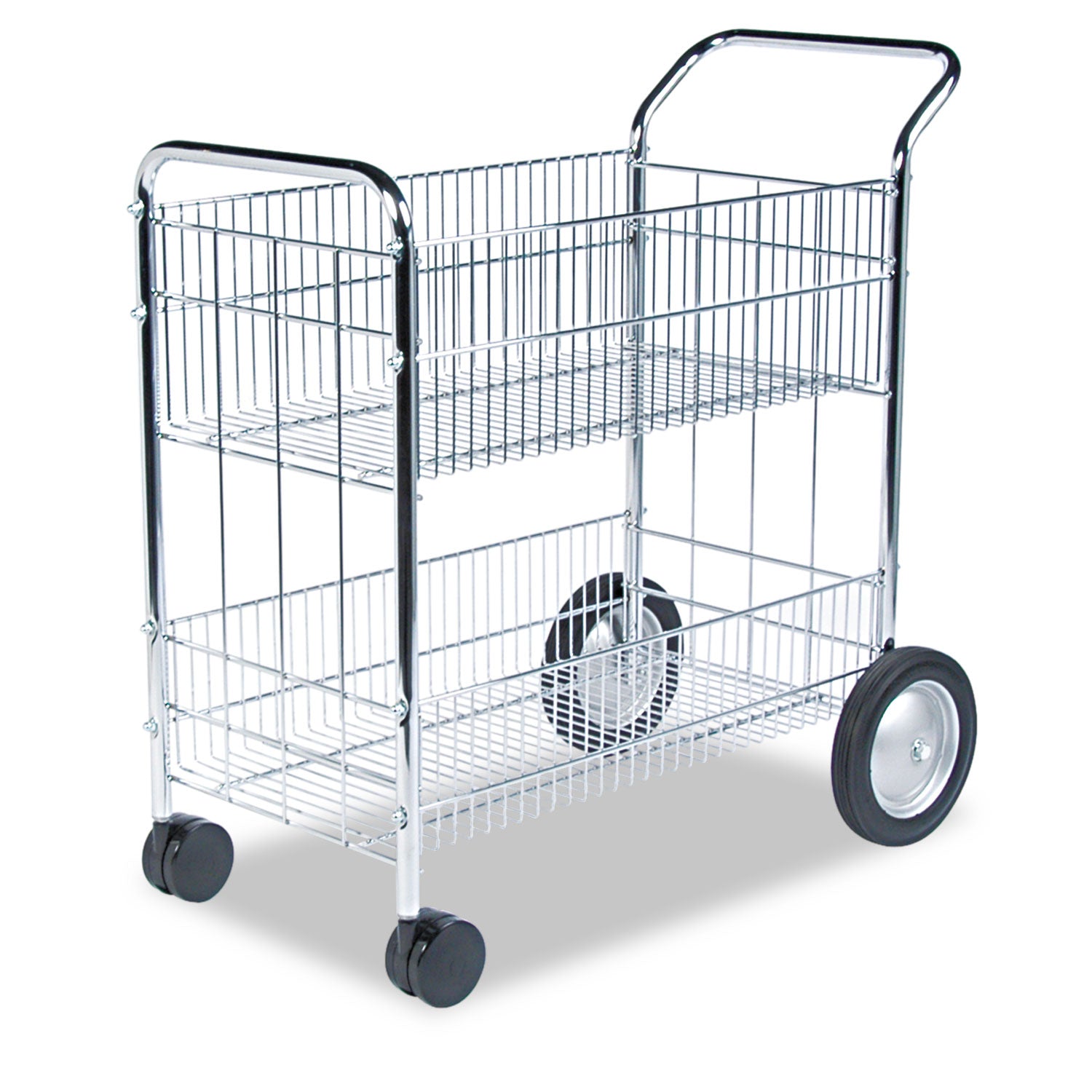 Wire Mail Cart | with Letter/Legal File Baskets