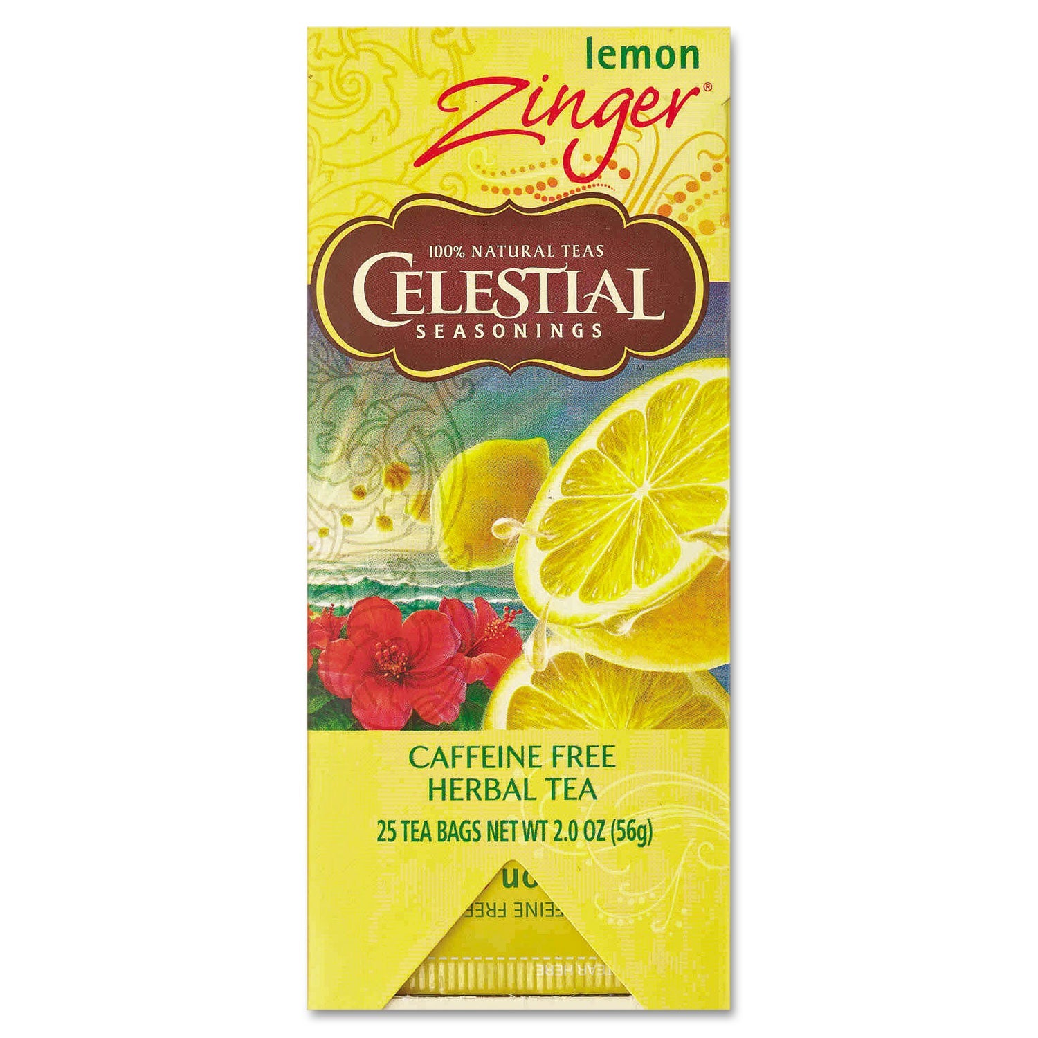 Celestial Seasonings® Tea, Herbal Lemon Zinger, 25/box