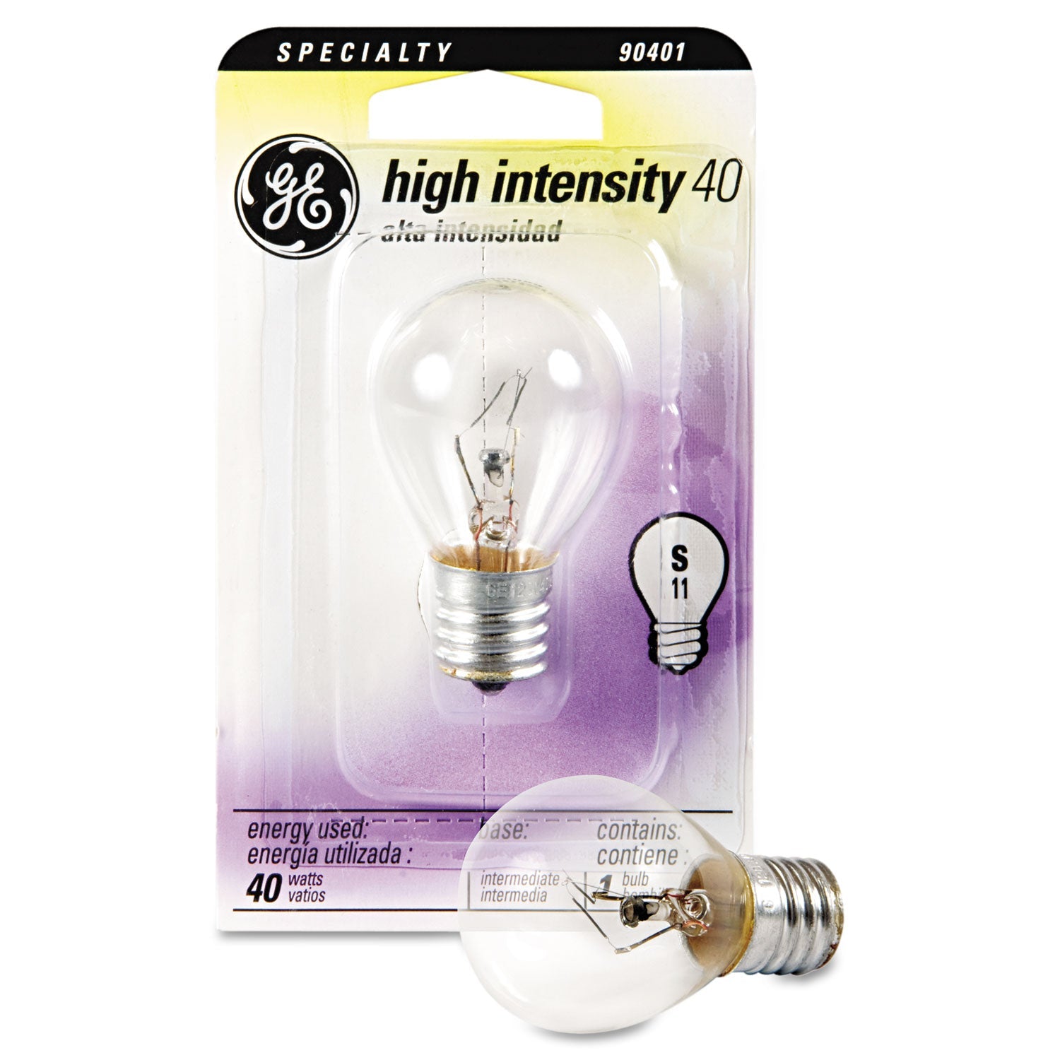 Incandescent S11 Appliance Light Bulb | GE 40W