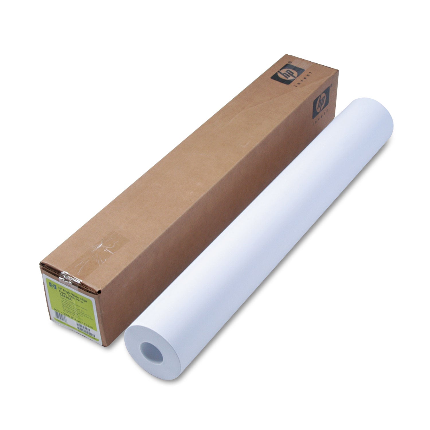 HP Designjet Large Format Paper For Inkjet Prints, 4.7 Mil, 36" X 300 Ft, White