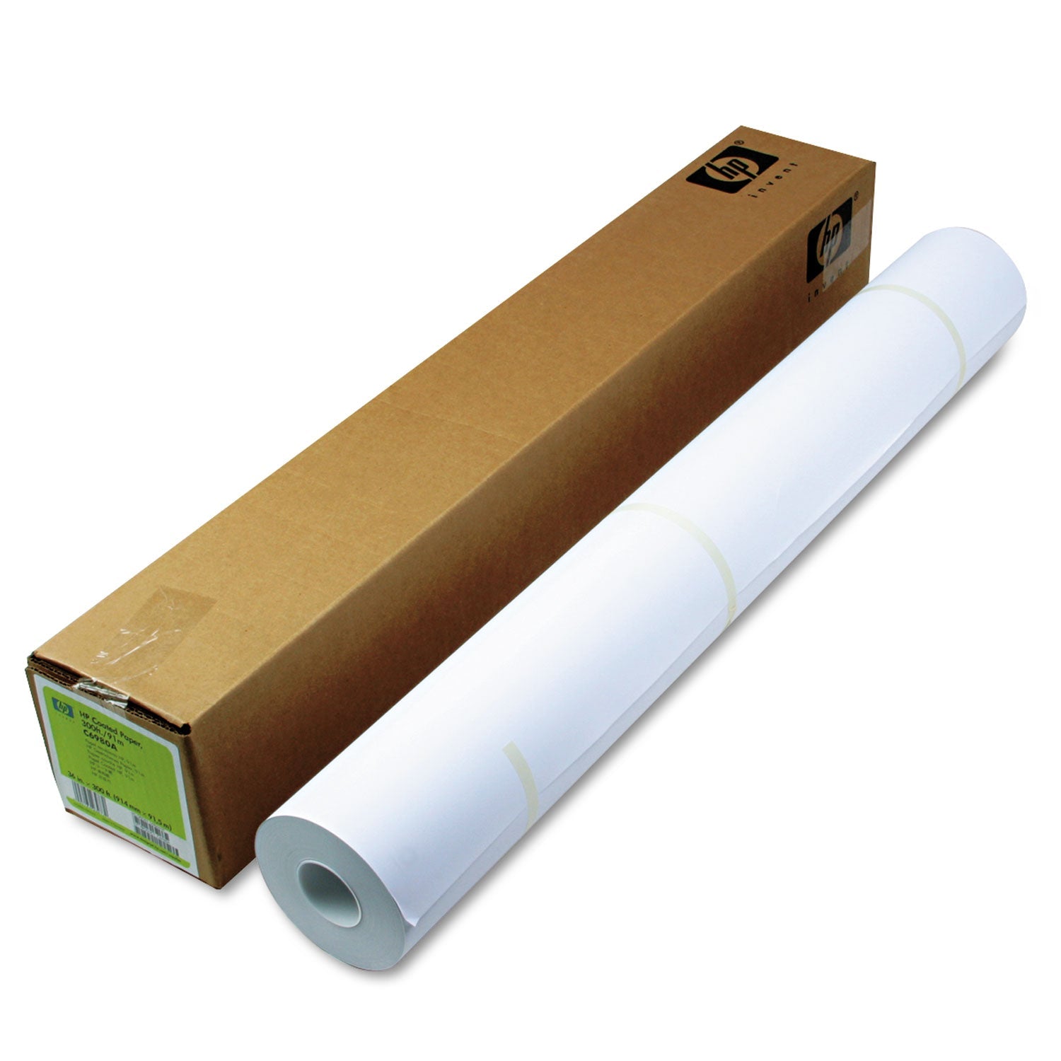 HP Designjet Inkjet Large Format Paper, 4.5 Mil, 36" X 300 Ft, Coated White