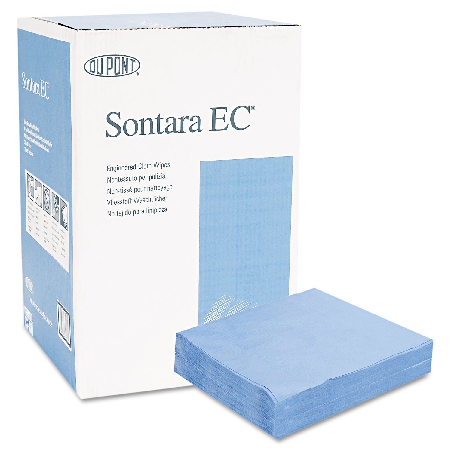 HOSPECO® Sontara Ec Engineered Cloths, 12 X 12, Blue, 100/pack, 10 Packs/carton