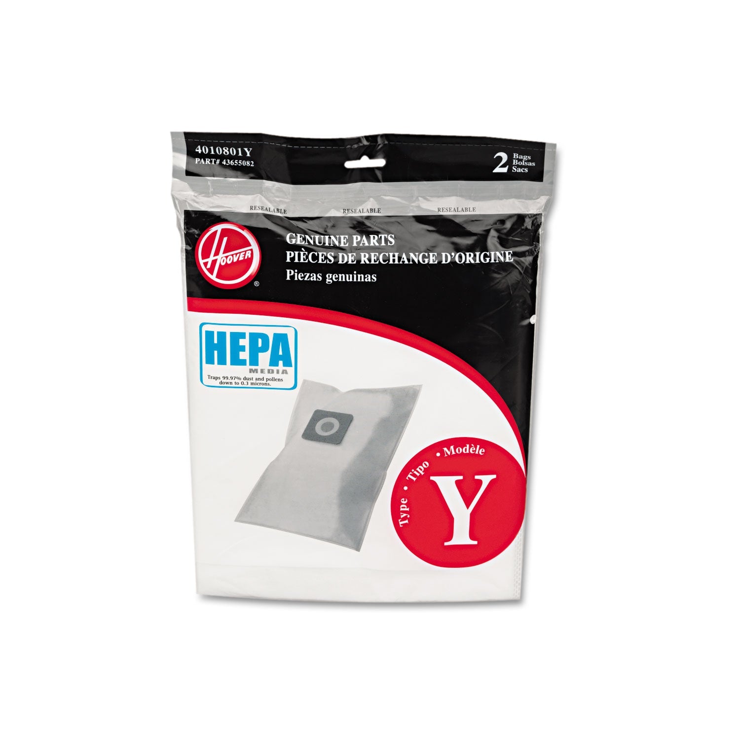 HEPA Y Vacuum Replacement Filter Bag | 2-Pack