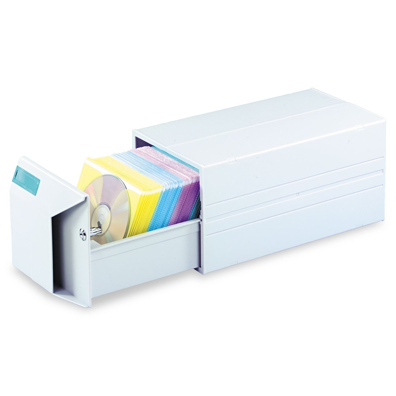 Innovera® Cd/dvd Storage Drawer, Holds 150 Discs, Light Gray