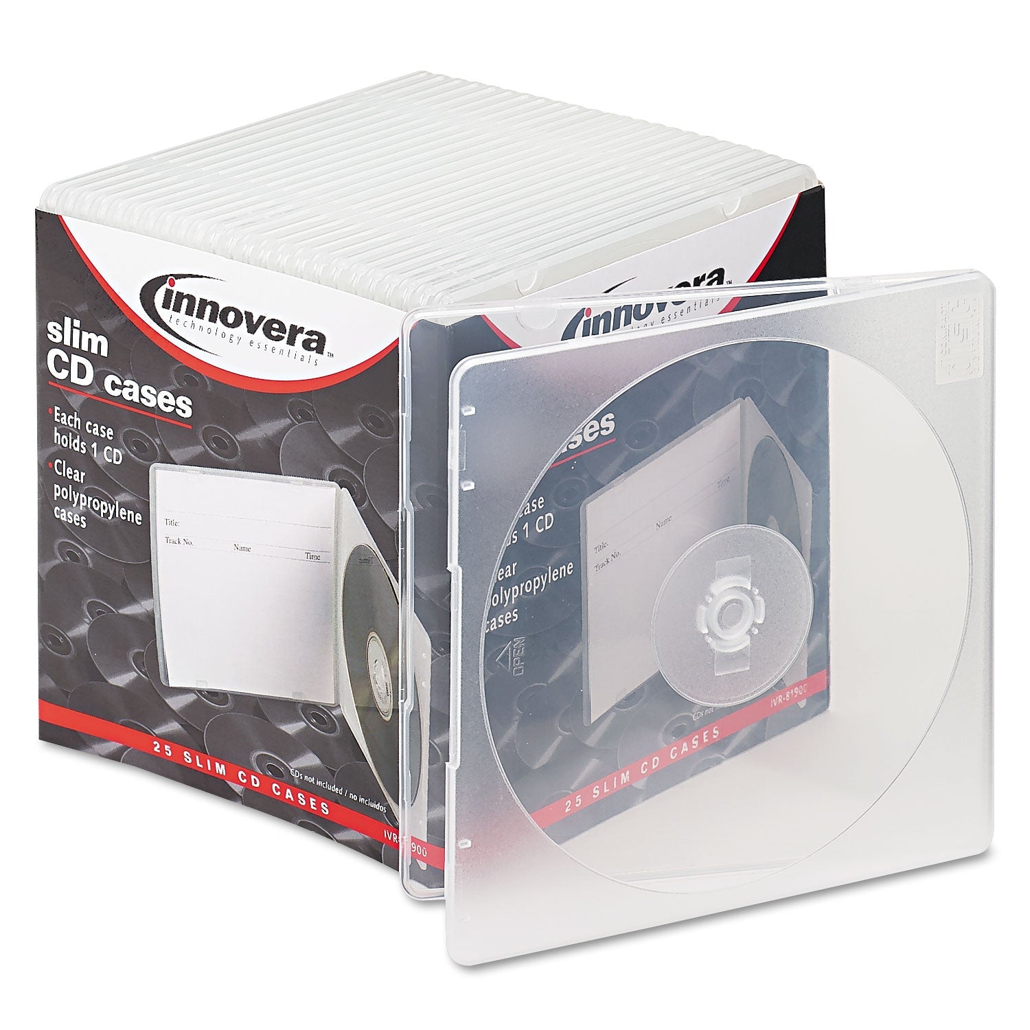 Innovera Slim Cd Case | Clear 25/Pack