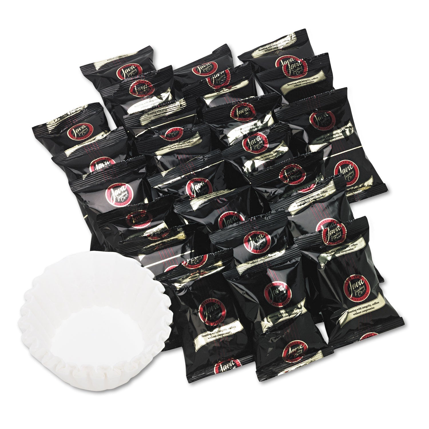 Distant Lands Coffee Coffee Portion Packs, 1.5oz Packs, Hazelnut Creme, 24/carton