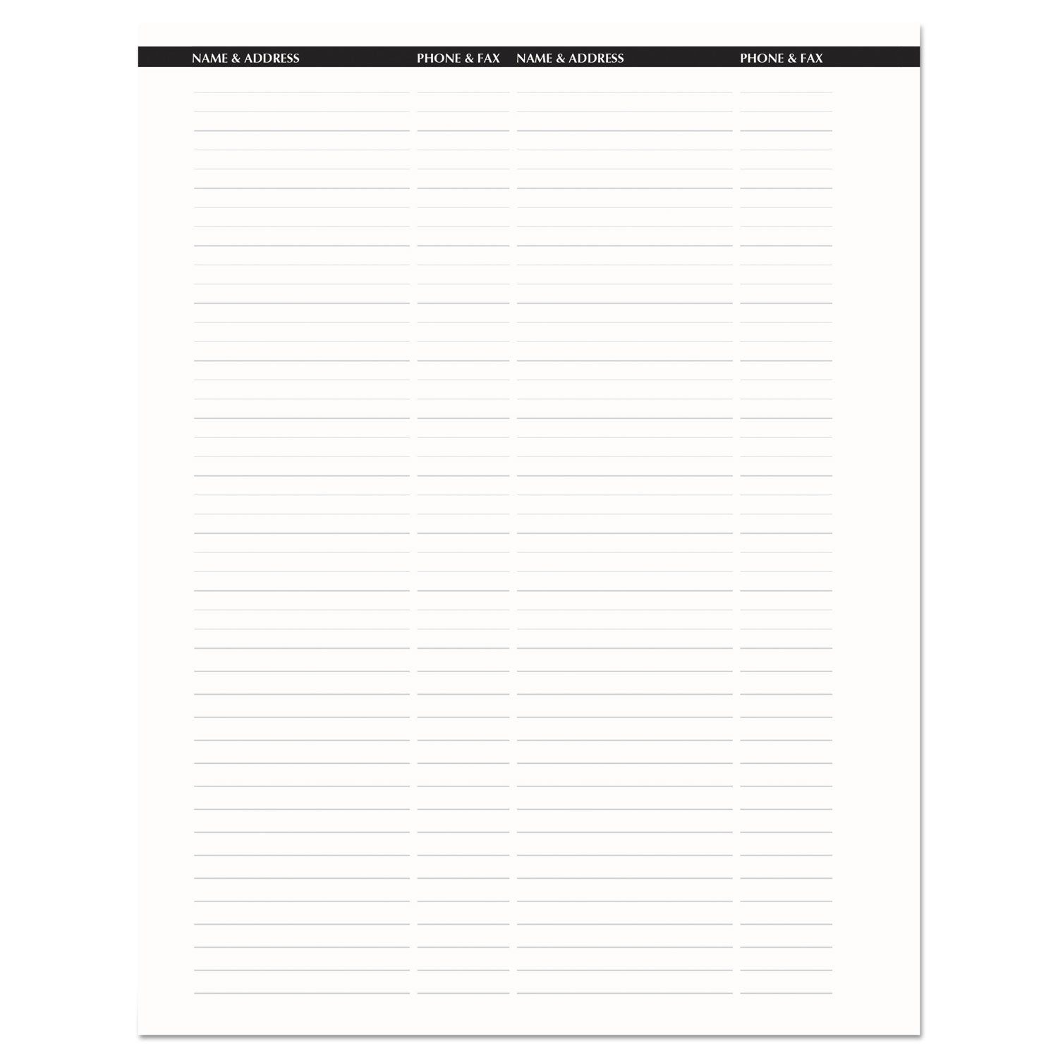 House of Doolittle™ Recycled Professional Weekly Planner, 15-Minute Appts, 11 x 8.5, Black Wirebound Soft Cover, 12-Month (Jan to Dec): 2025 - Bloom Skins