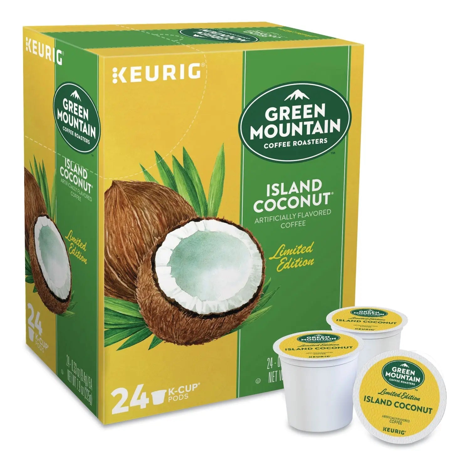 Green Mountain Coffee® Island Coconut Coffee K-Cup Pods, 24/Box