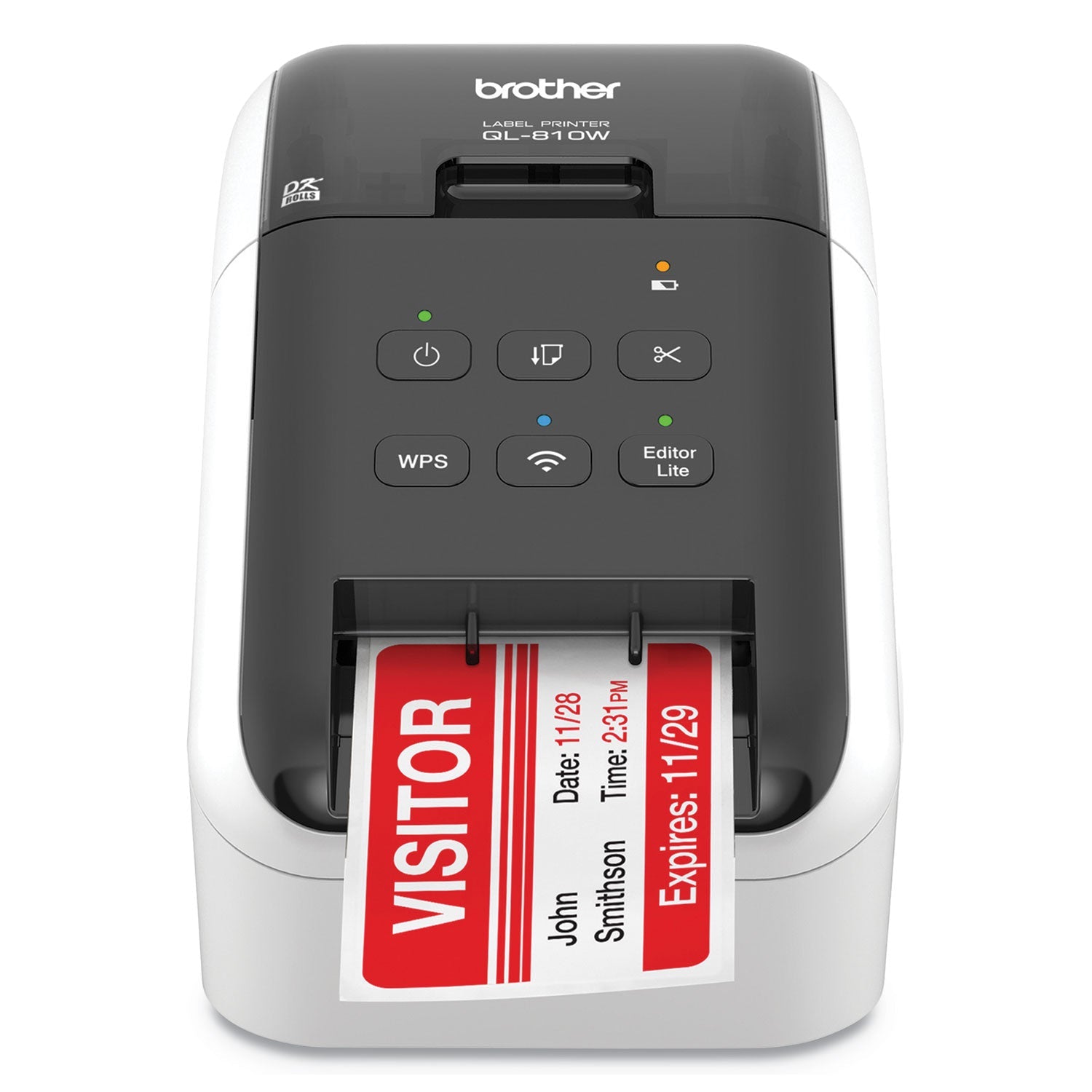 Brother Ql-810w Ultra-Fast Label Printer With Wireless Networking, 110 Labels/min Print Speed, 5 X 9.38 X 6 - Bloom Skins