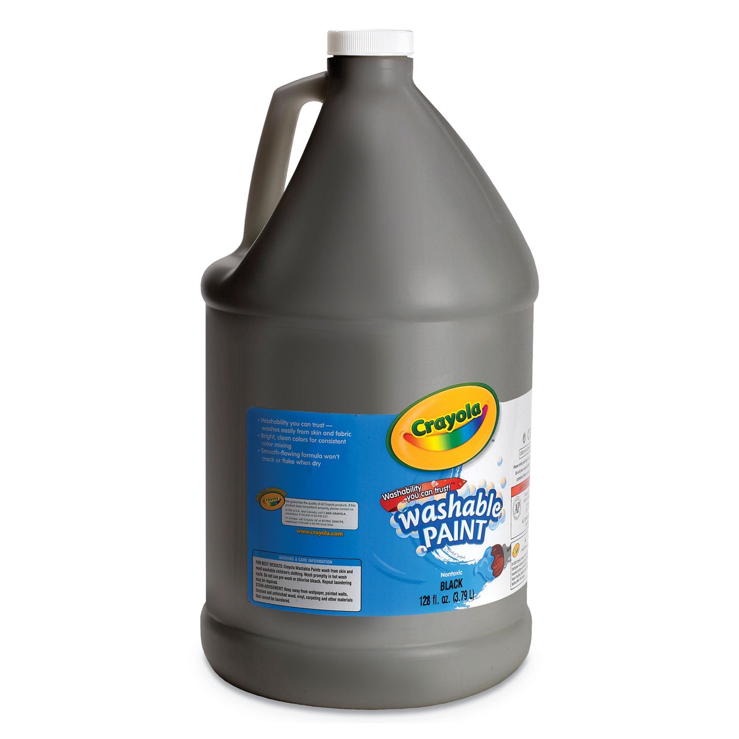 Crayola Washable Paint | Black 1 Gal Bottle