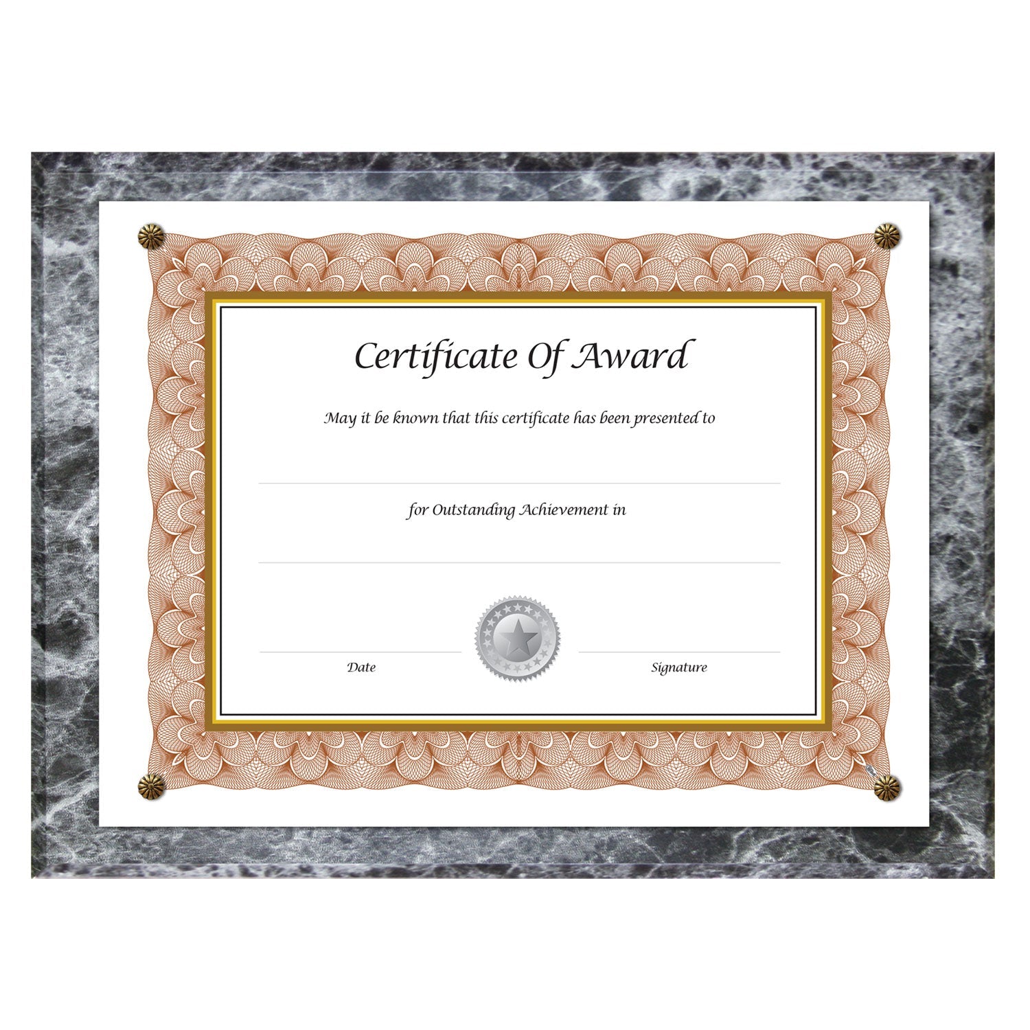 Award-A-Plaque Document Holder | 10.5x13, Black