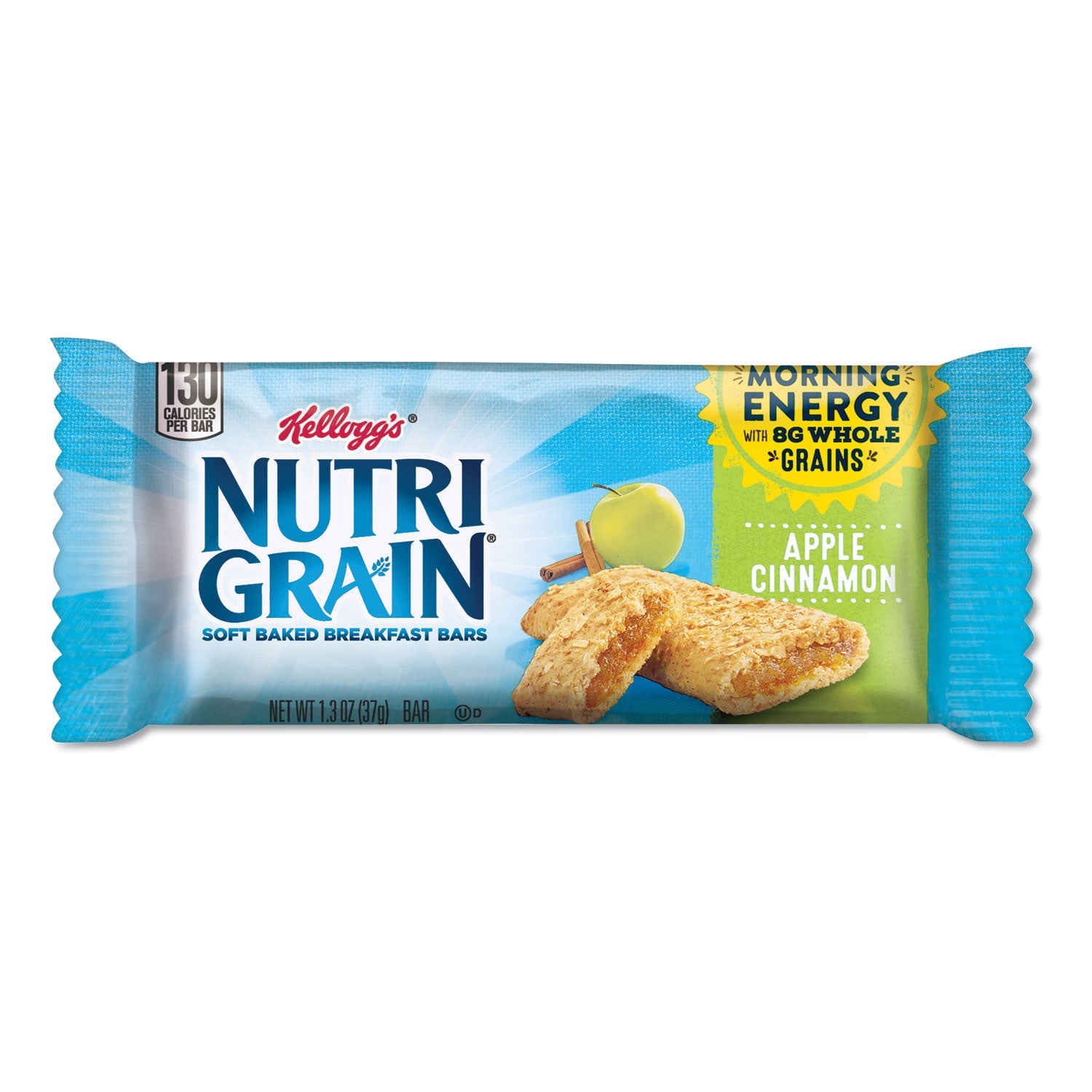 Kellogg's® Nutri-Grain Soft Baked Breakfast Bars, Apple-Cinnamon, Indv Wrapped 1.3 Oz Bar, 16/box