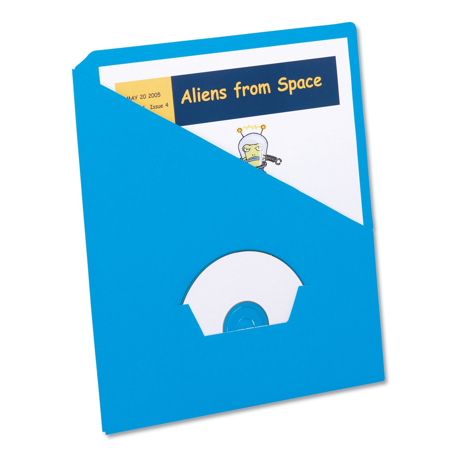 Slash Pocket Project Folders | Blue, 25-Pack