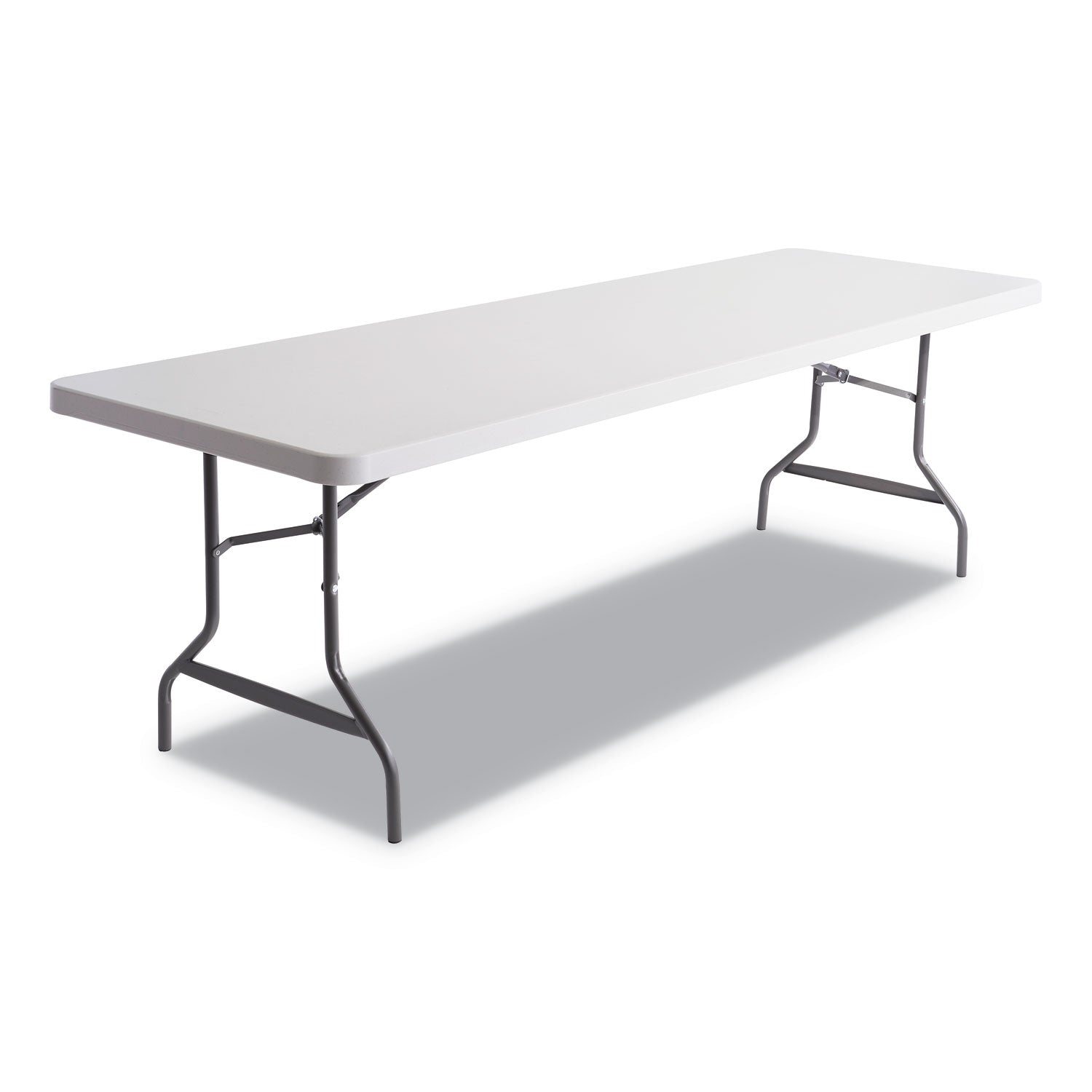 Resin Rectangular Folding Table | 96" | Platinum