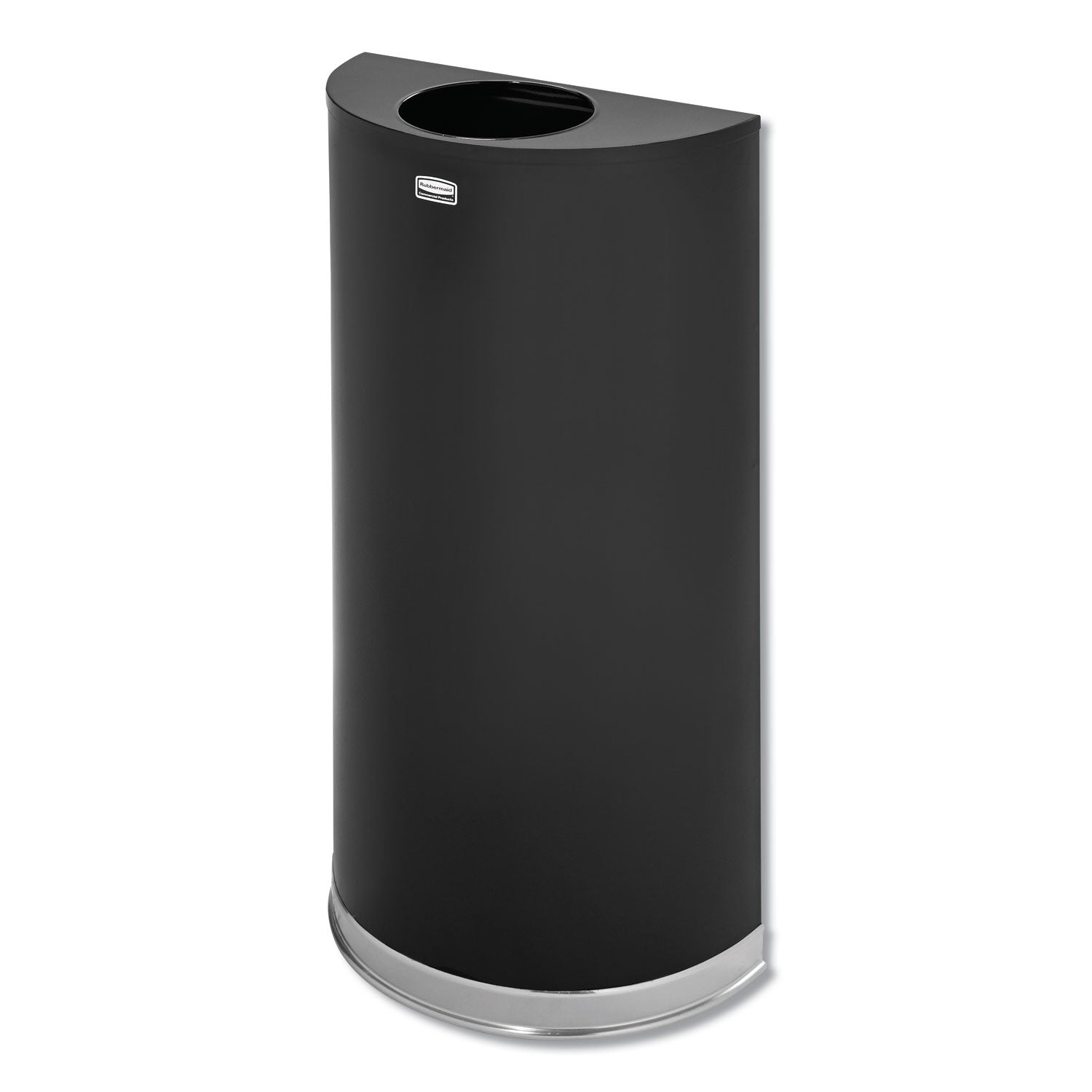 Open Top Half-Round Receptacle | 12 gal, Steel