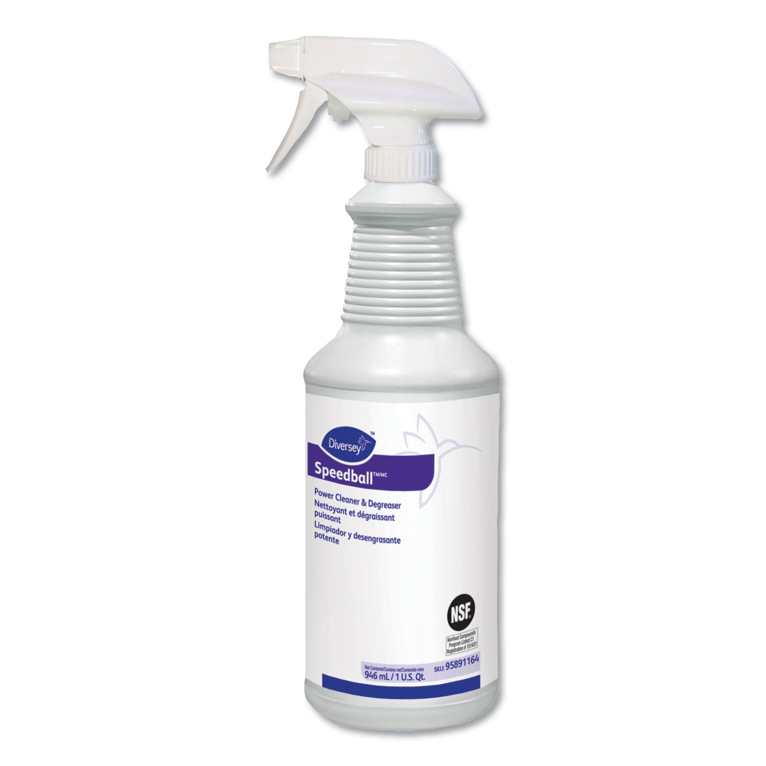 Diversey™ Speedball Heavy-Duty Cleaner, Citrus, Liquid, 1qt. Spray Bottle, 12/ct