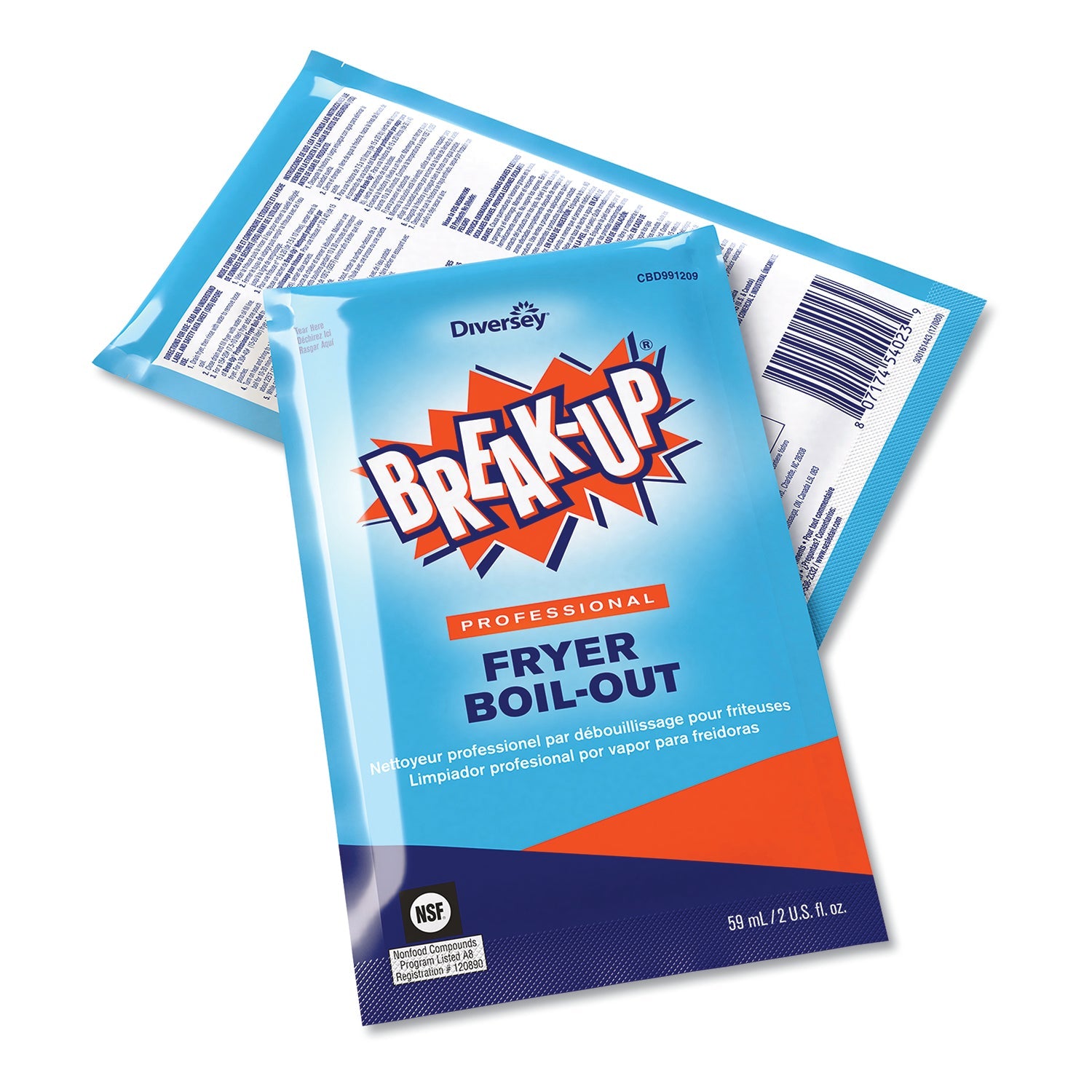 BREAK-UP® Fryer Boil-Out, Ready To Use, 2 Oz Packet, 36/carton