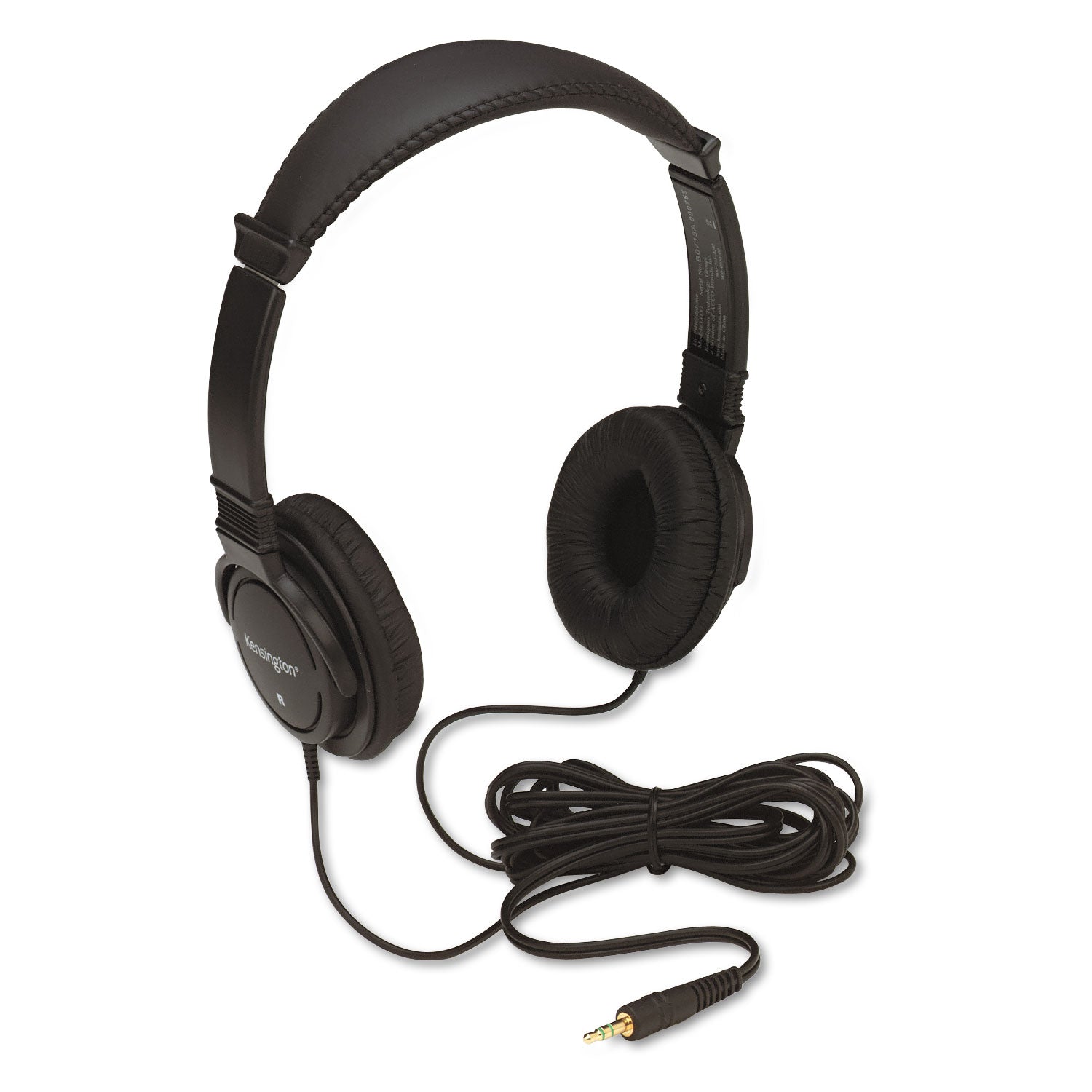 Kensington® Hi-Fi Headphones, Plush Sealed Earpads, Black
