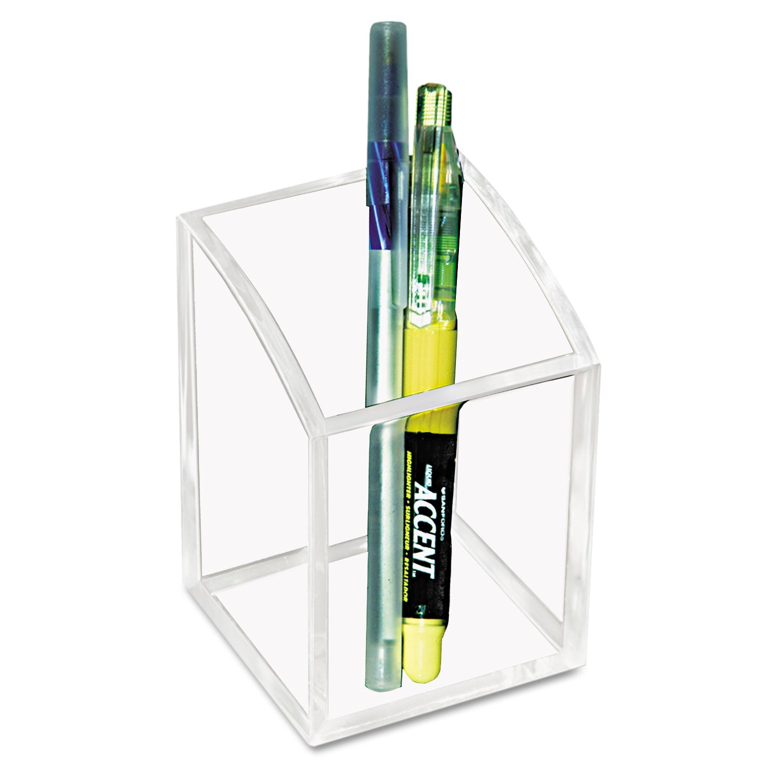 Acrylic Pencil Cup | 2.75x2.75x4, Clear, Kantek