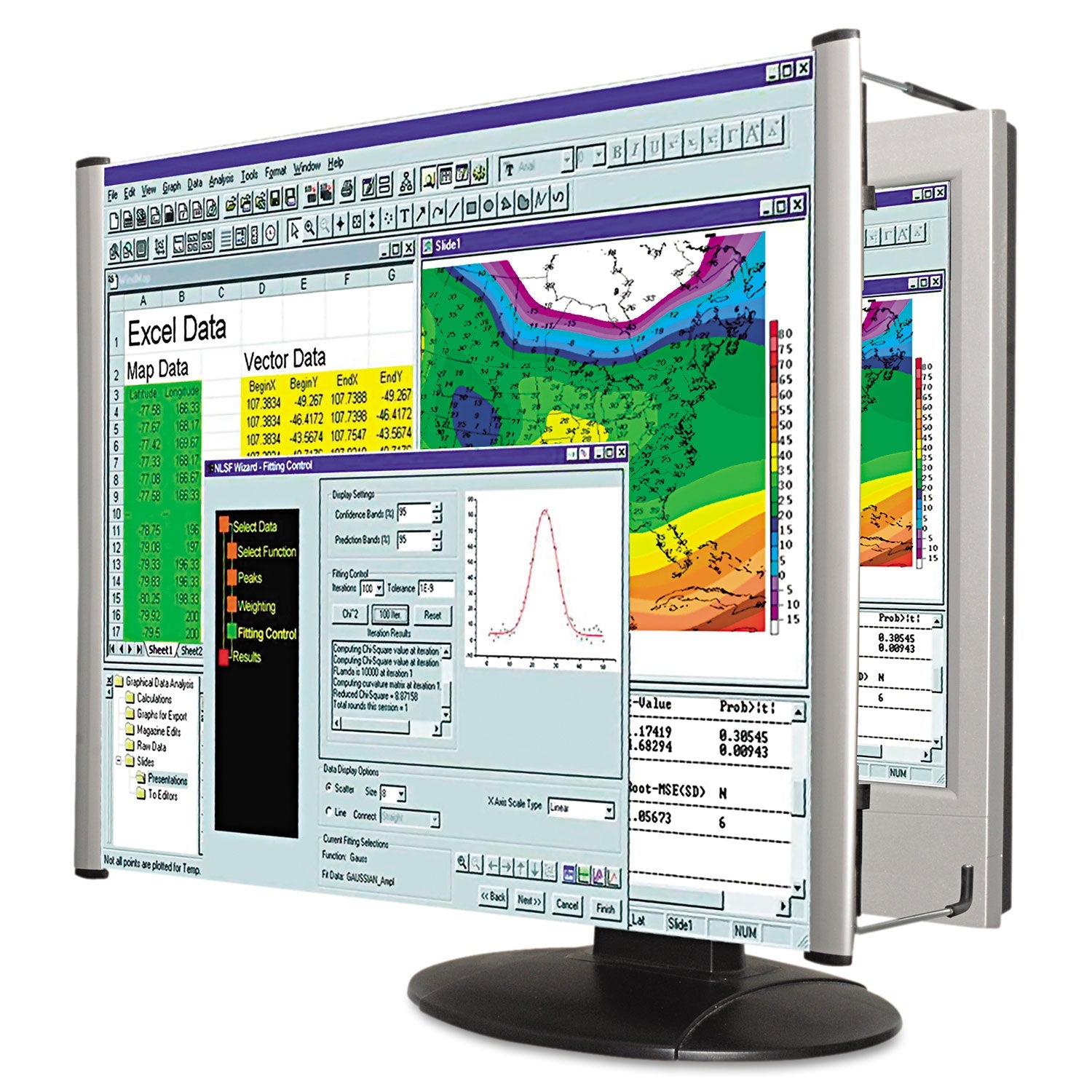 LCD Monitor Magnifier Filter | 19"-20" Widescreen