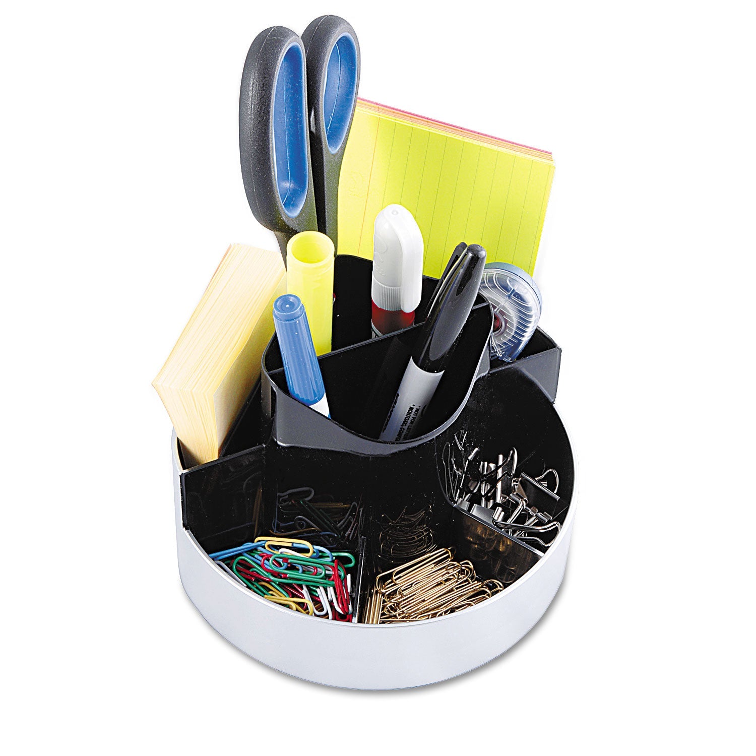 Rotating Desk Organizer | 8 Compartments, Kantek