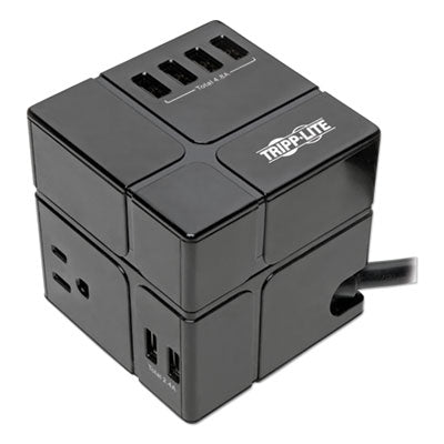 Power Cube Surge Protector | 3 Outlet/6 USB