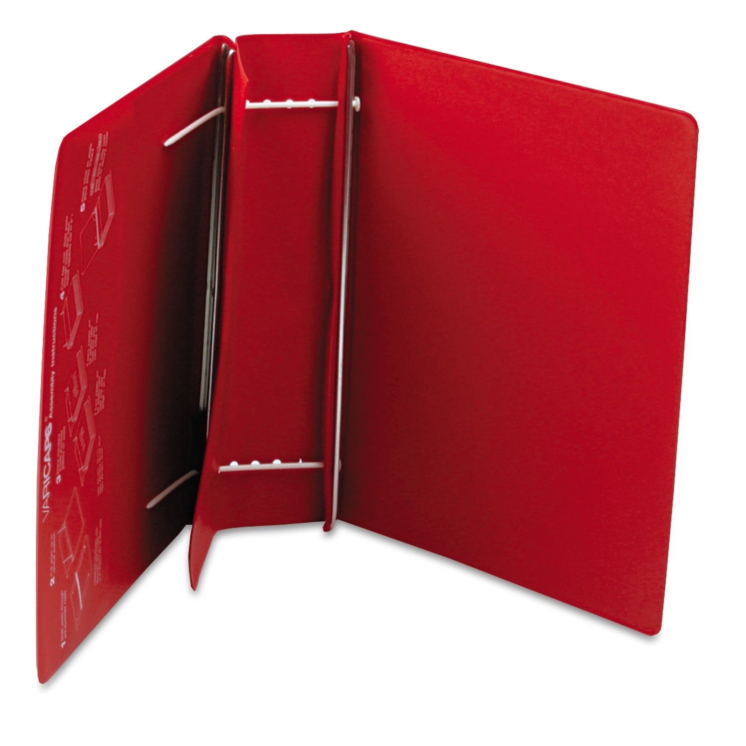 Charles Leonard® Varicap Expandable Binder, 2 Posts, 6" Capacity, 11 X 8.5, Red