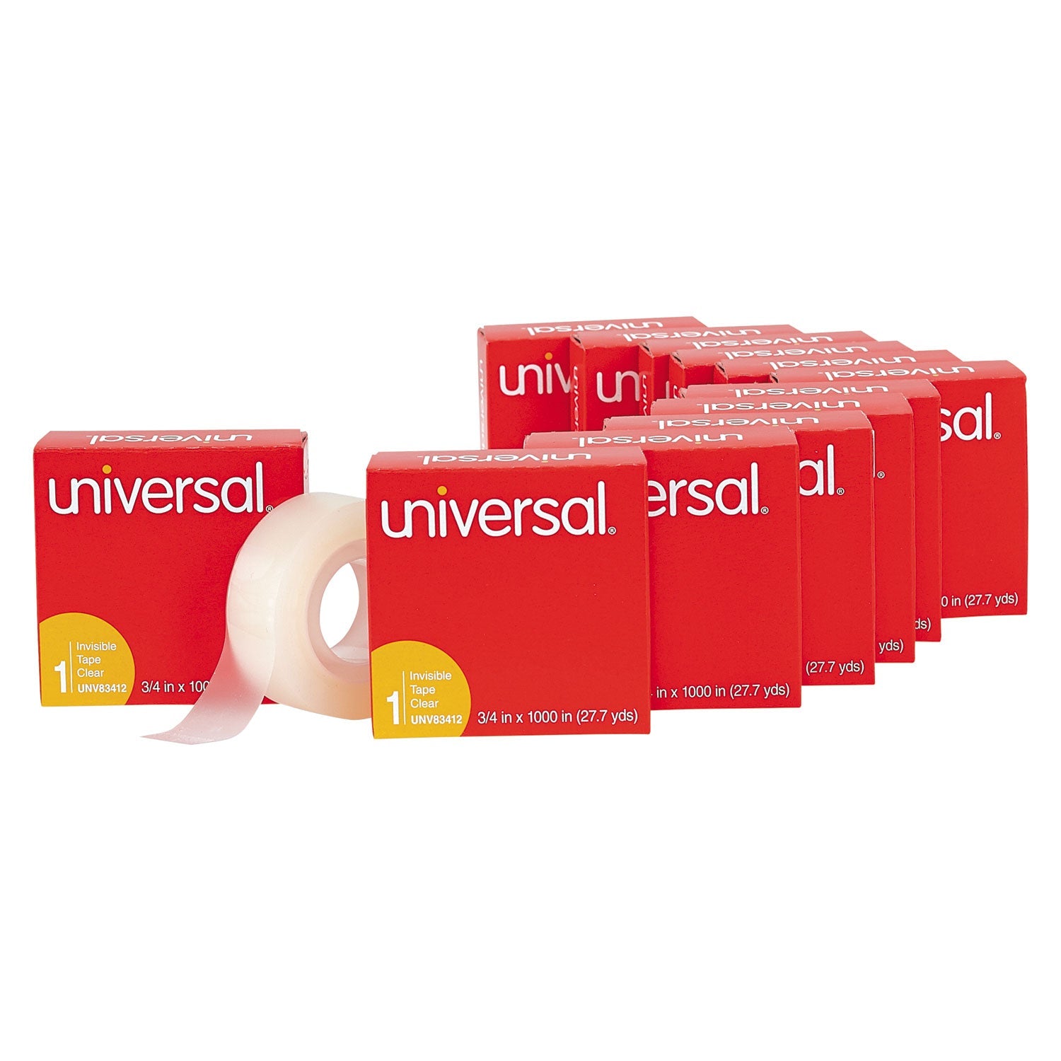 Universal Invisible Tape | 1" Core 12/Pack