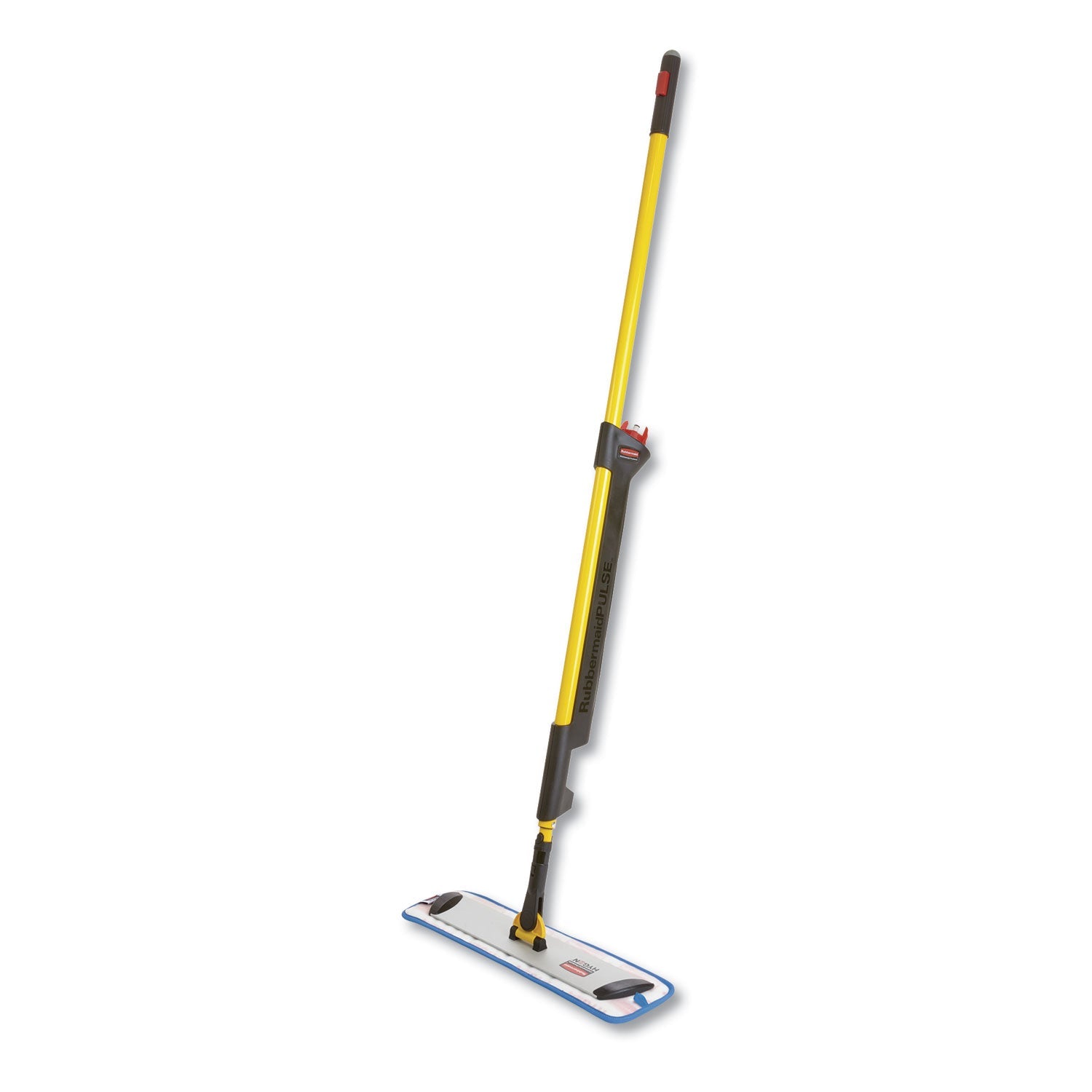 Rubbermaid® Commercial HYGEN™ Pulse Microfiber Spray Mop System, 17" Wide Microfiber Head, 52" Yellow Plastic Handle
