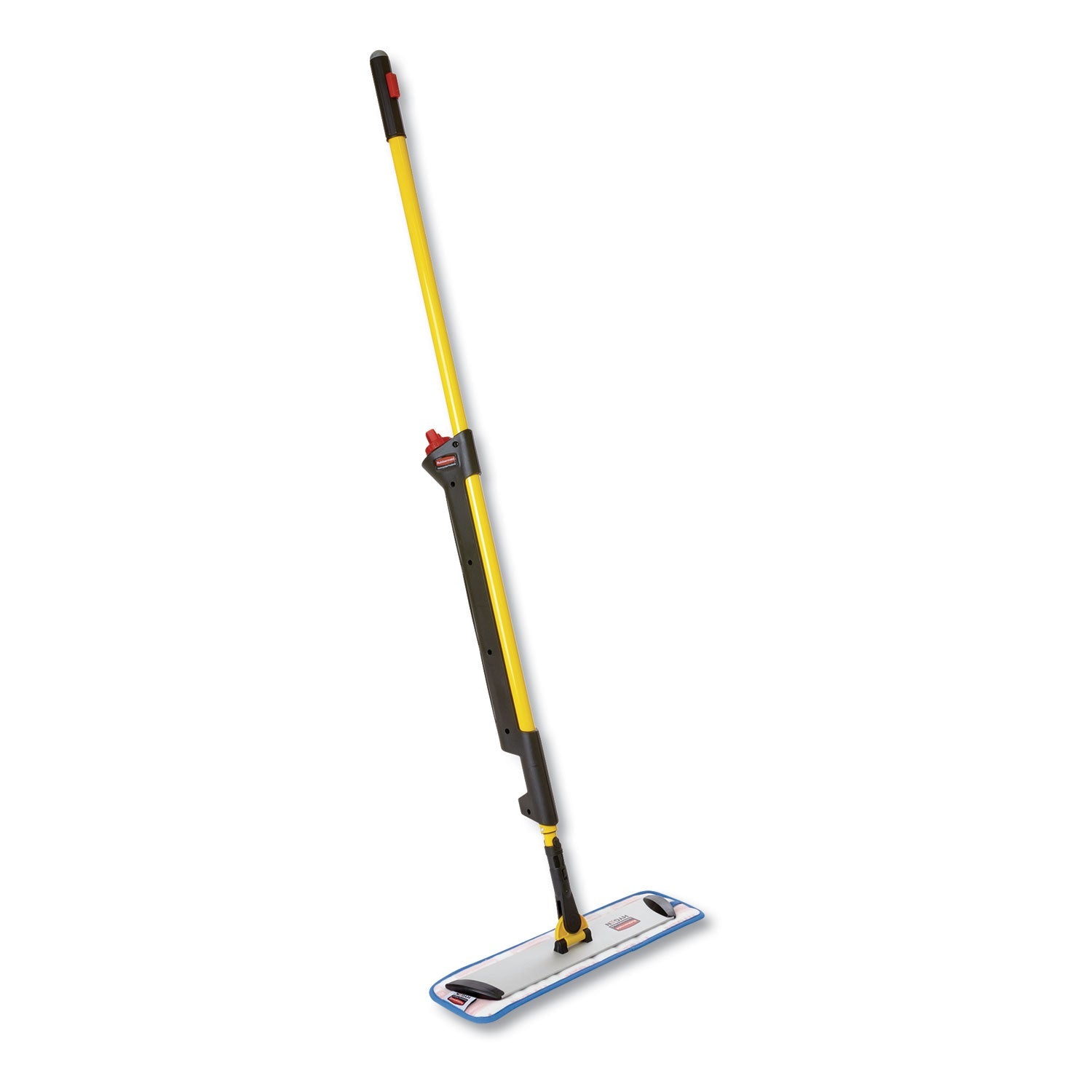 Rubbermaid® Commercial HYGEN™ Pulse Microfiber Spray Mop System, 17" Wide Microfiber Head, 52" Yellow Plastic Handle