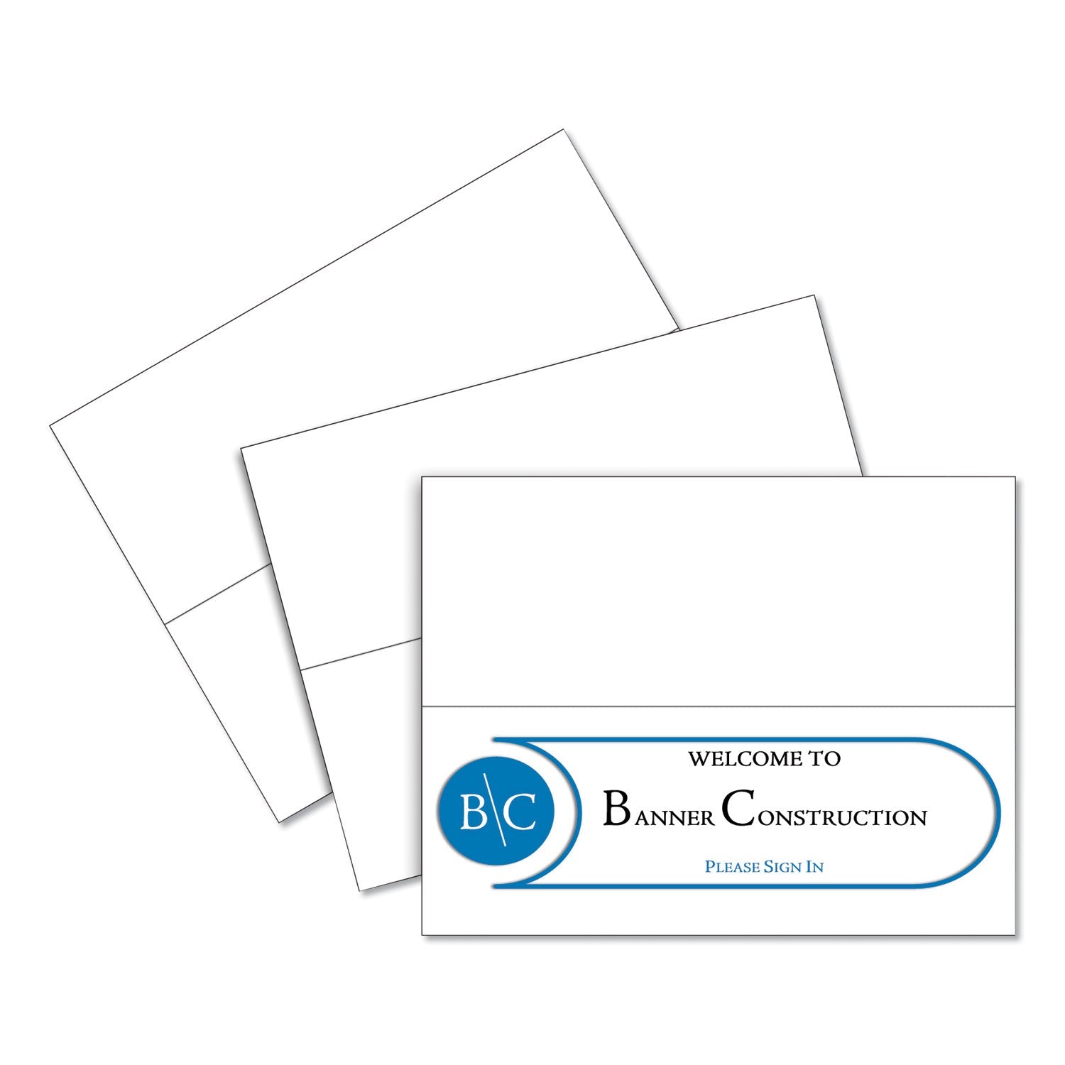 Scored Tent Cards | 4.25x11 White, 50 Sheets/Box