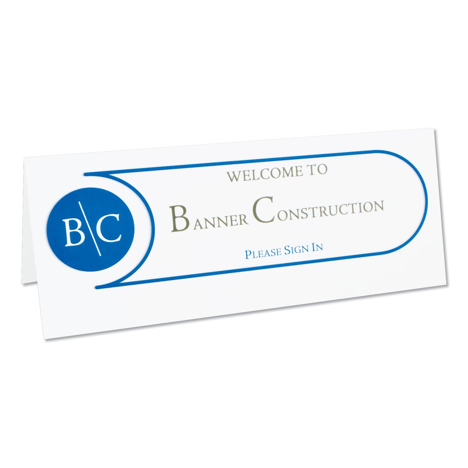 C-Line® Scored Tent Cards, 4.25 X 11, White,1 Card/sheet, 50 Sheets/box