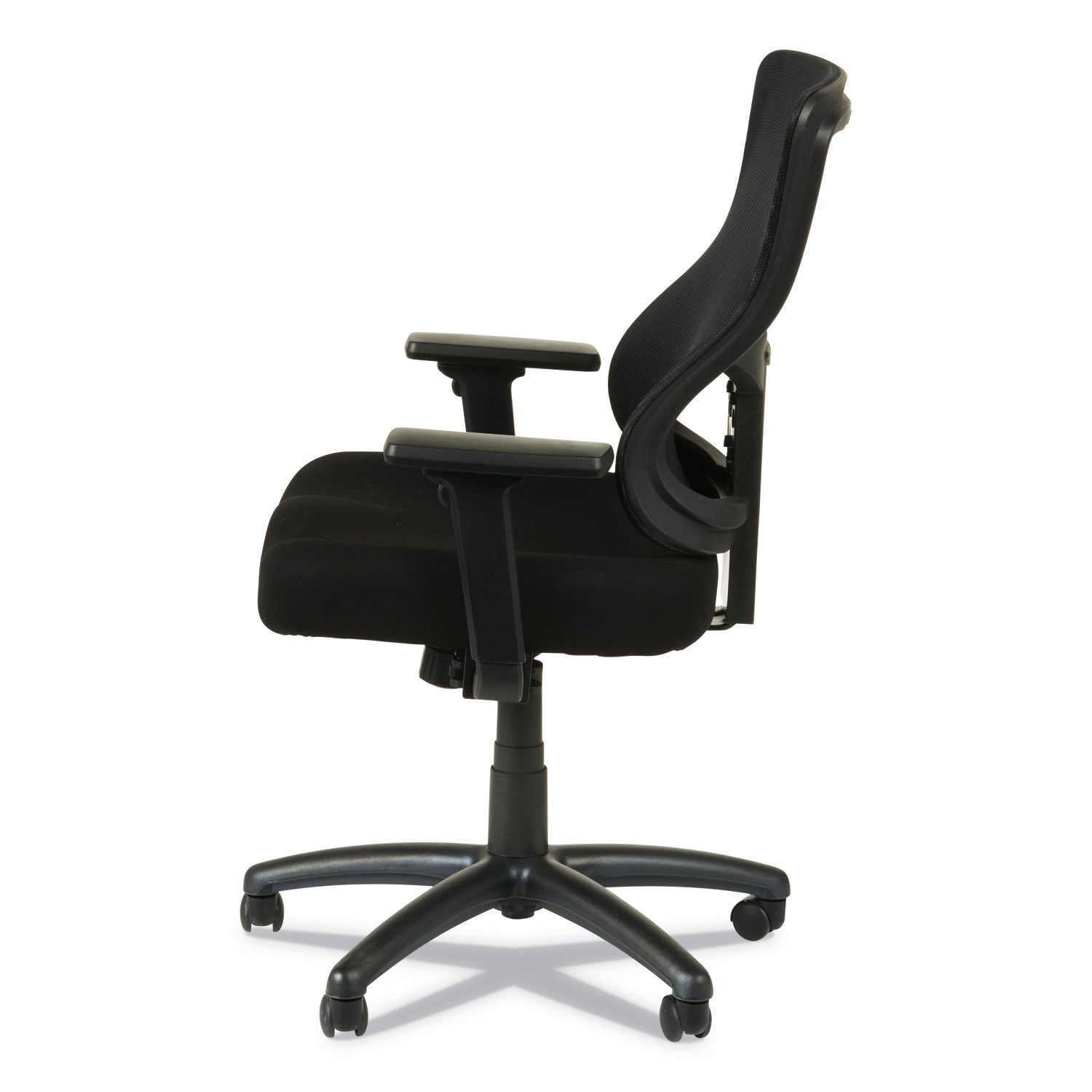 Alera® Alera Elusion Ii Series Mesh Mid-Back Swivel/tilt Chair, Adjustable Arms, Supports 275lb, 17.51" To 21.06" Seat Height, Black