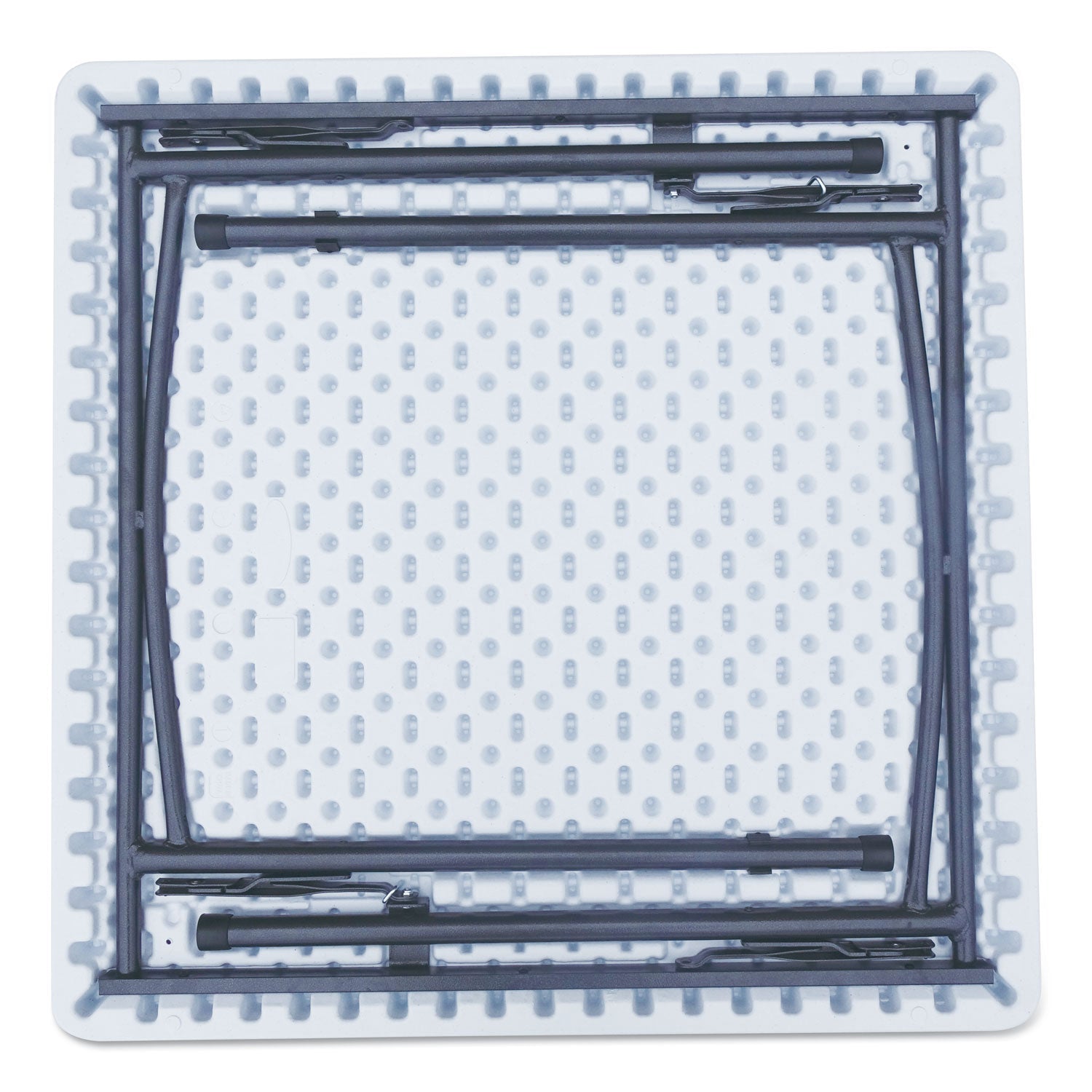 Alera® Square Plastic Folding Table, 36w X 36d X 29.25h, White