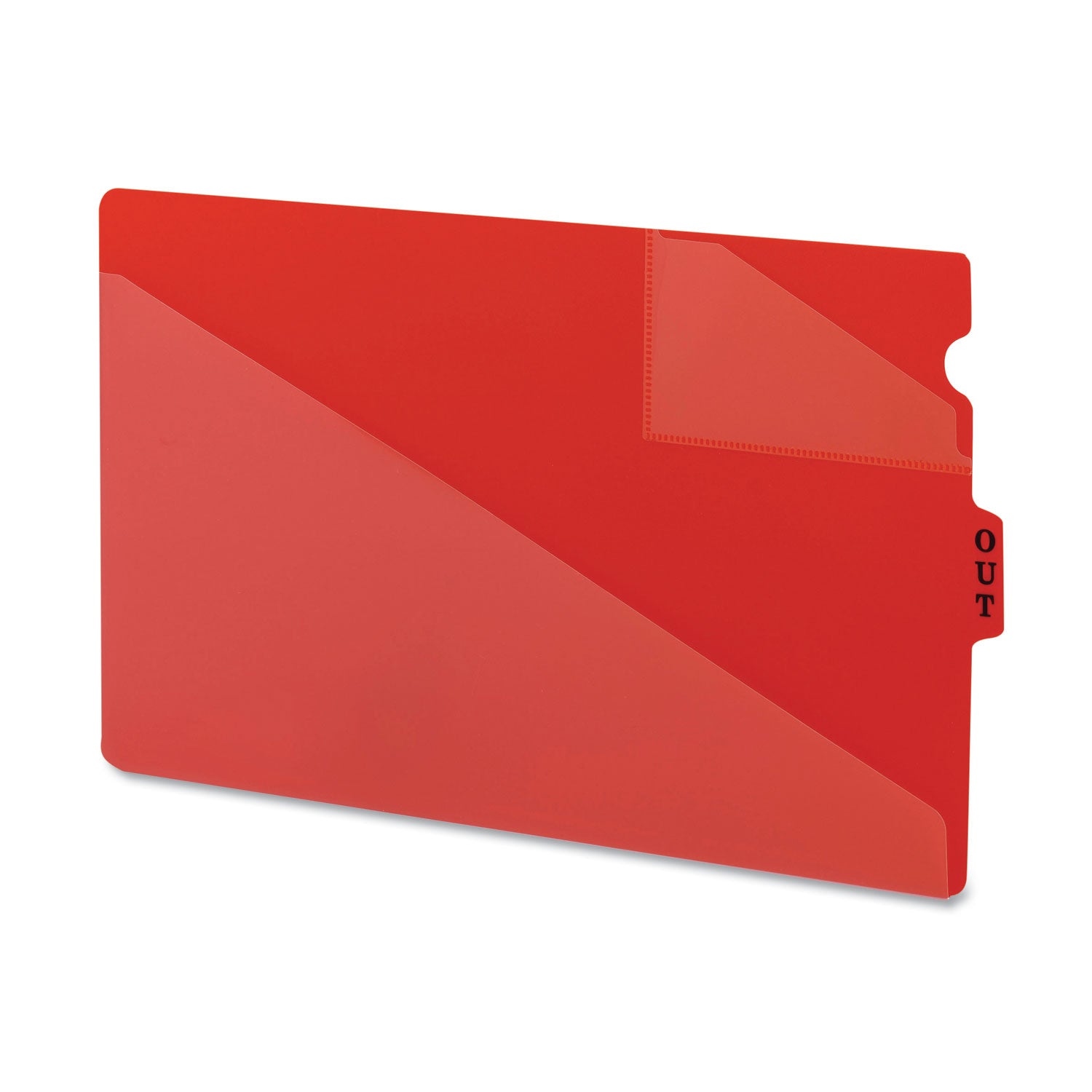 End Tab Poly Out Guides | Legal | Red | 50/Box