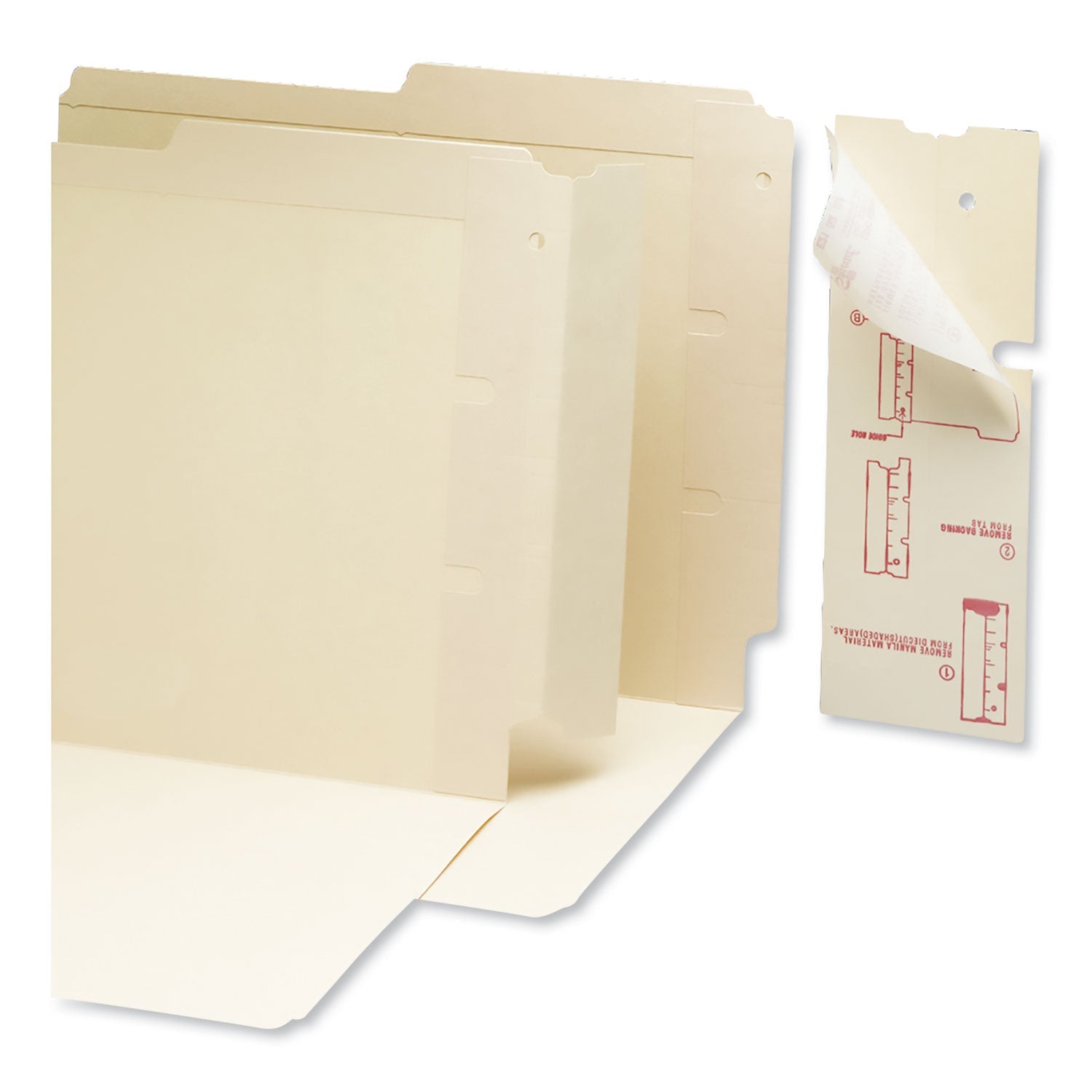 End Tab Converters | Straight Tab, Manila, 500