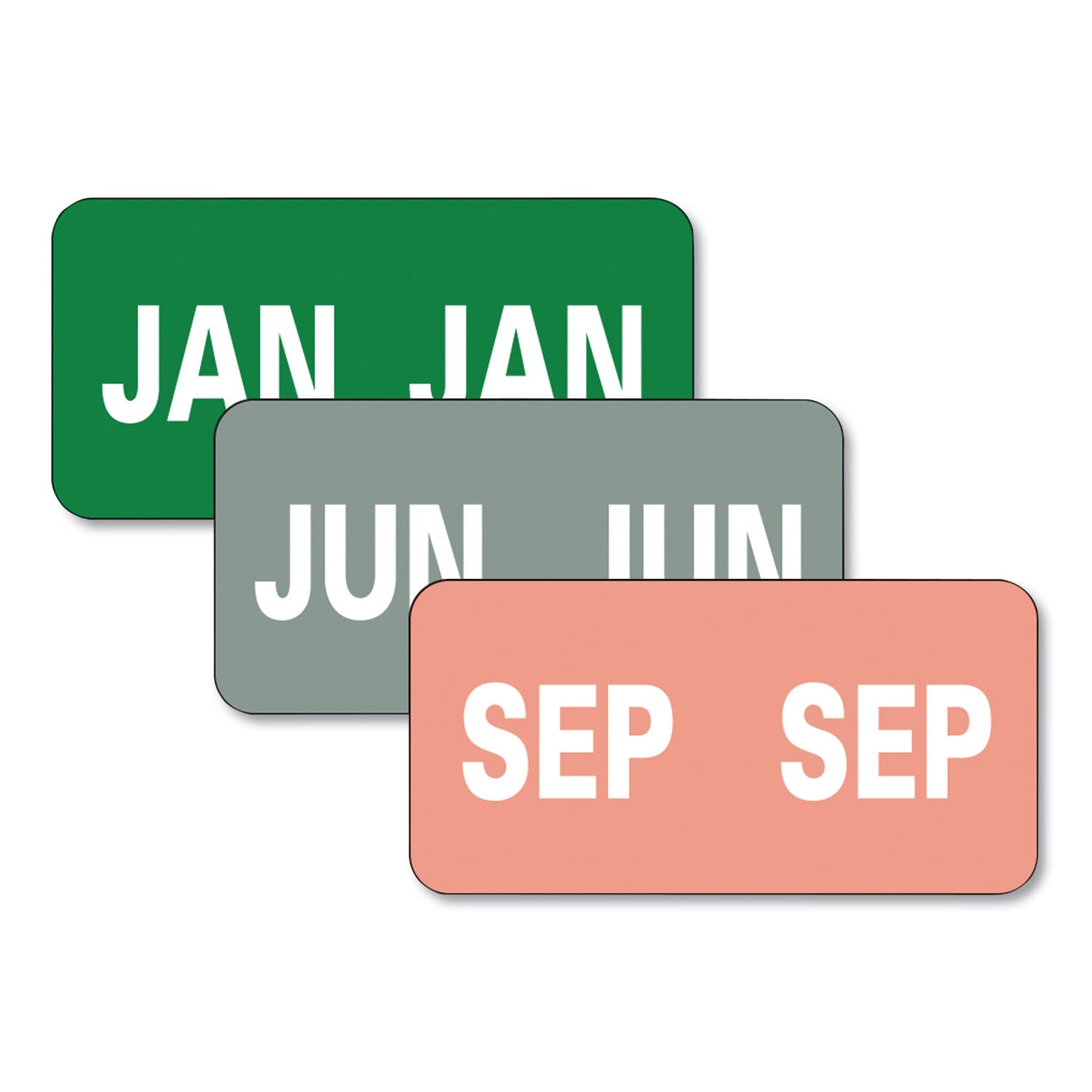 Monthly End Tab File Folder Labels | Jan-Dec